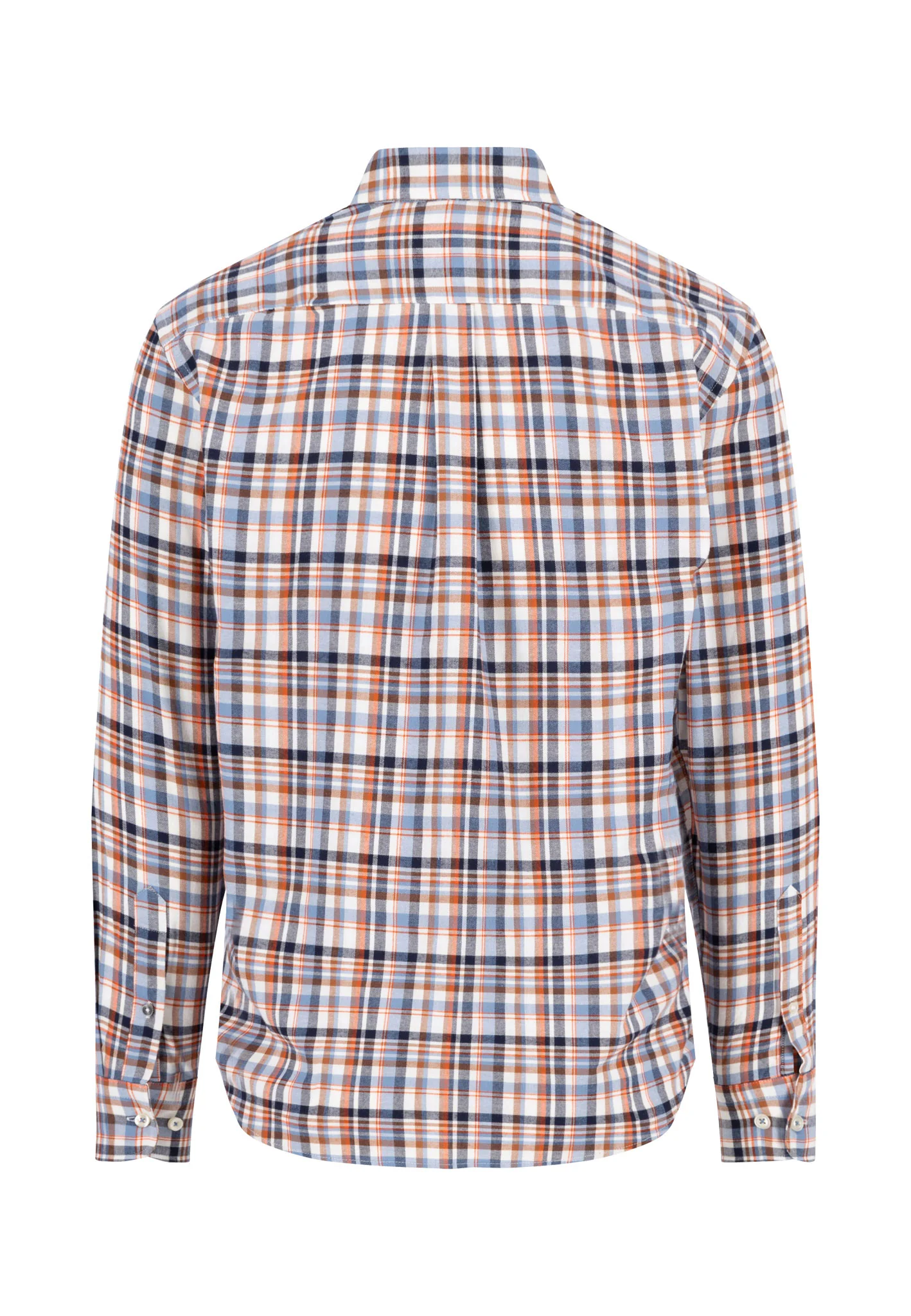 Langarmhemd aus Baumwolle mit Karomuster und Button-Down-Kragen - Image 2