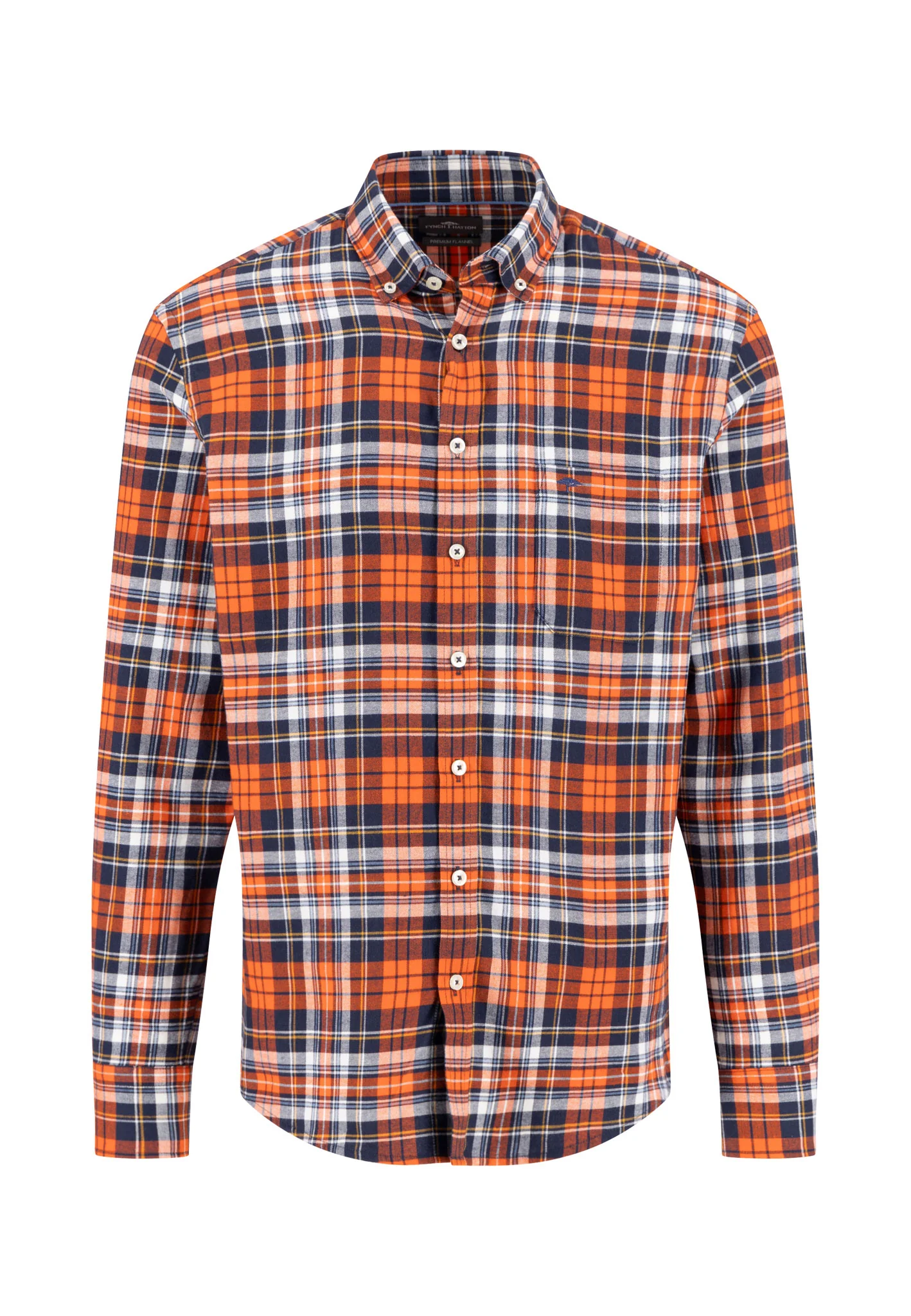 Langarmhemd aus Baumwolle mit Karomuster und Button-Down-Kragen - Image 3