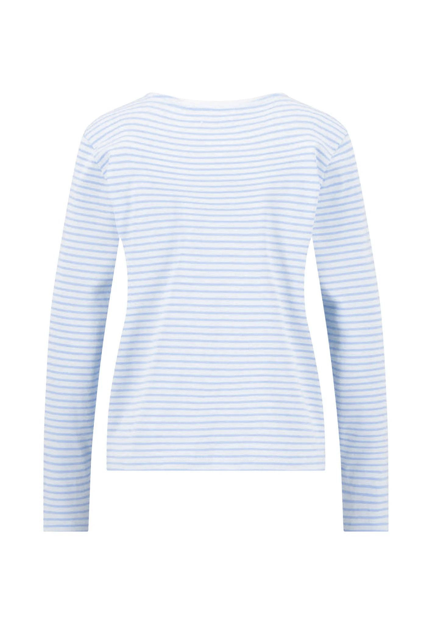 Langarmshirt aus Baumwolle mit Streifenmuster und Rundhalsausschnitt - Image 10