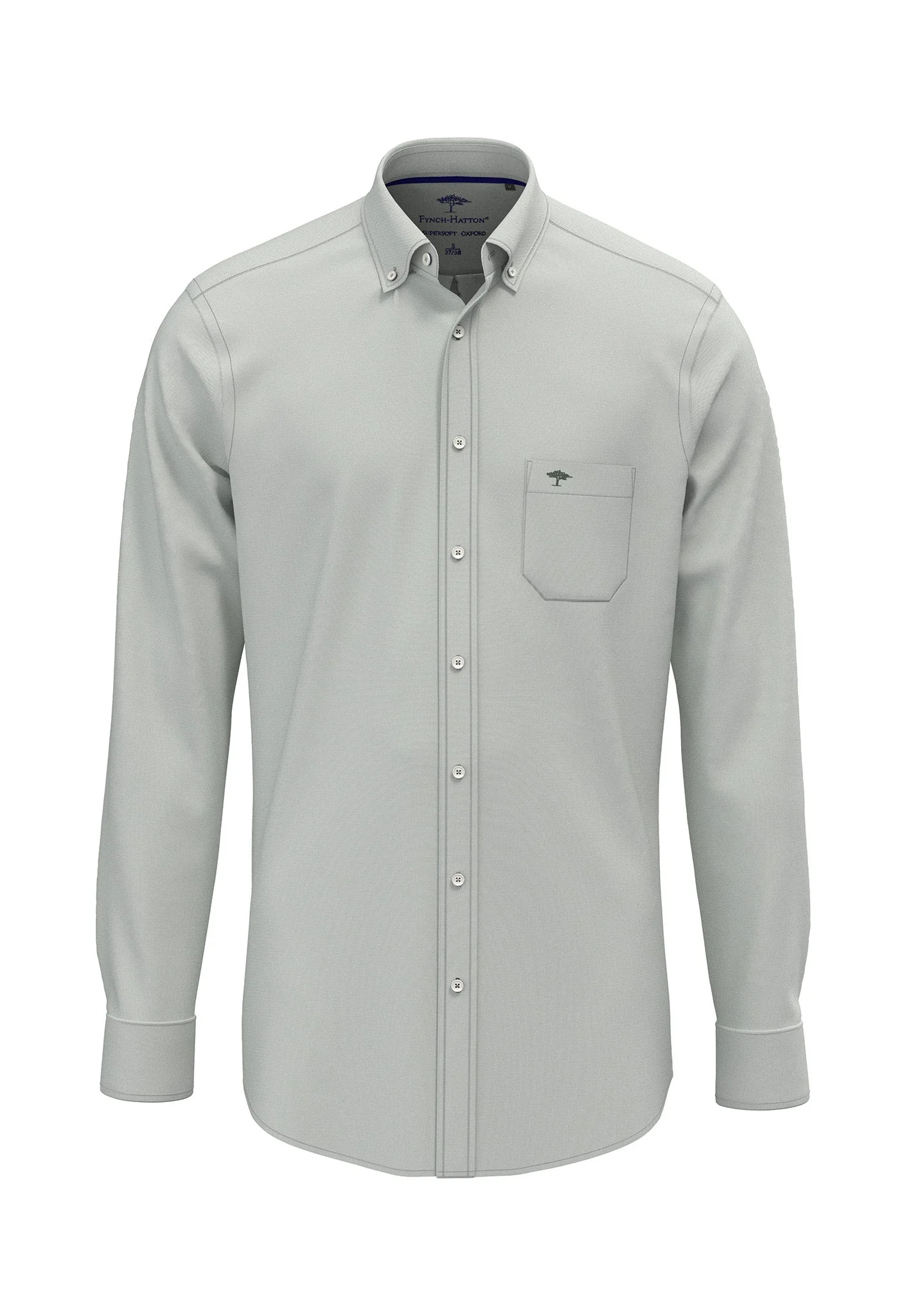 Oxfordhemd aus Baumwolle mit Brusttasche und Button-Down-Kragen - Image 11