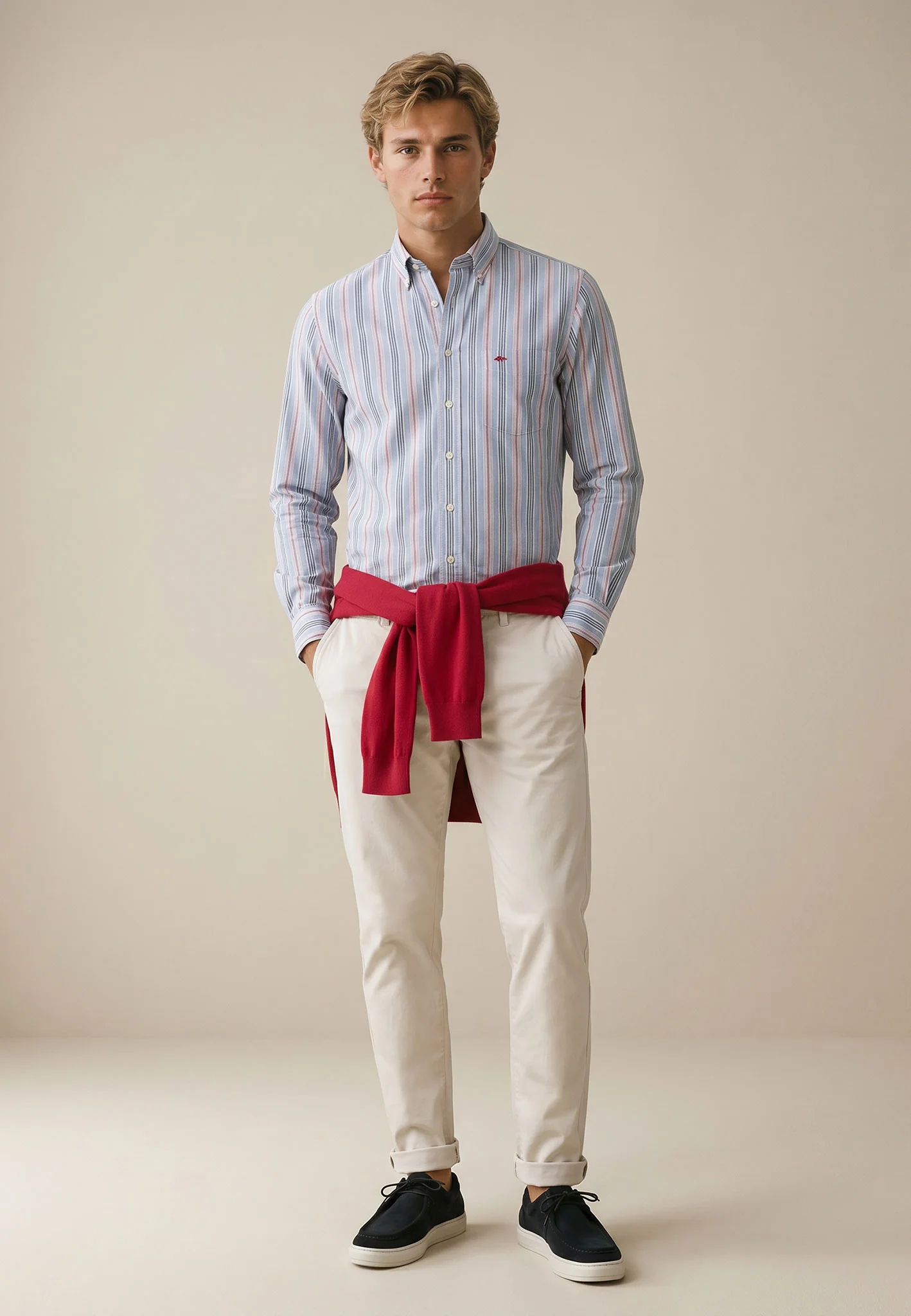 Oxfordhemd aus Baumwolle mit Button-Down-Kragen - Image 2