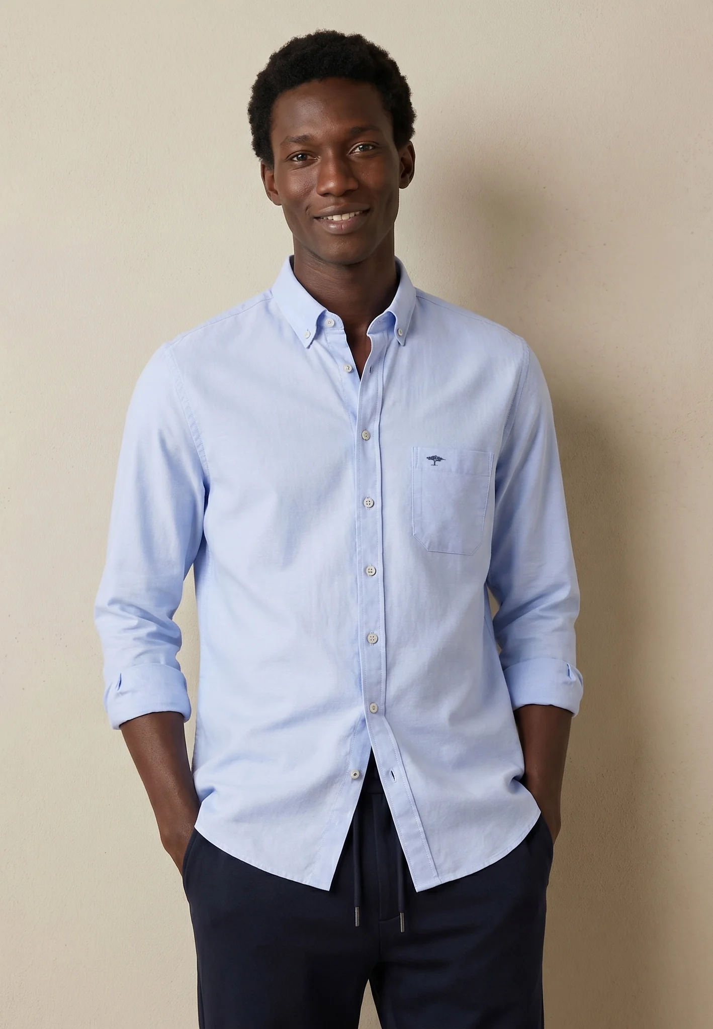 Oxfordhemd aus Baumwolle mit Button-Down-Kragen - Image 6