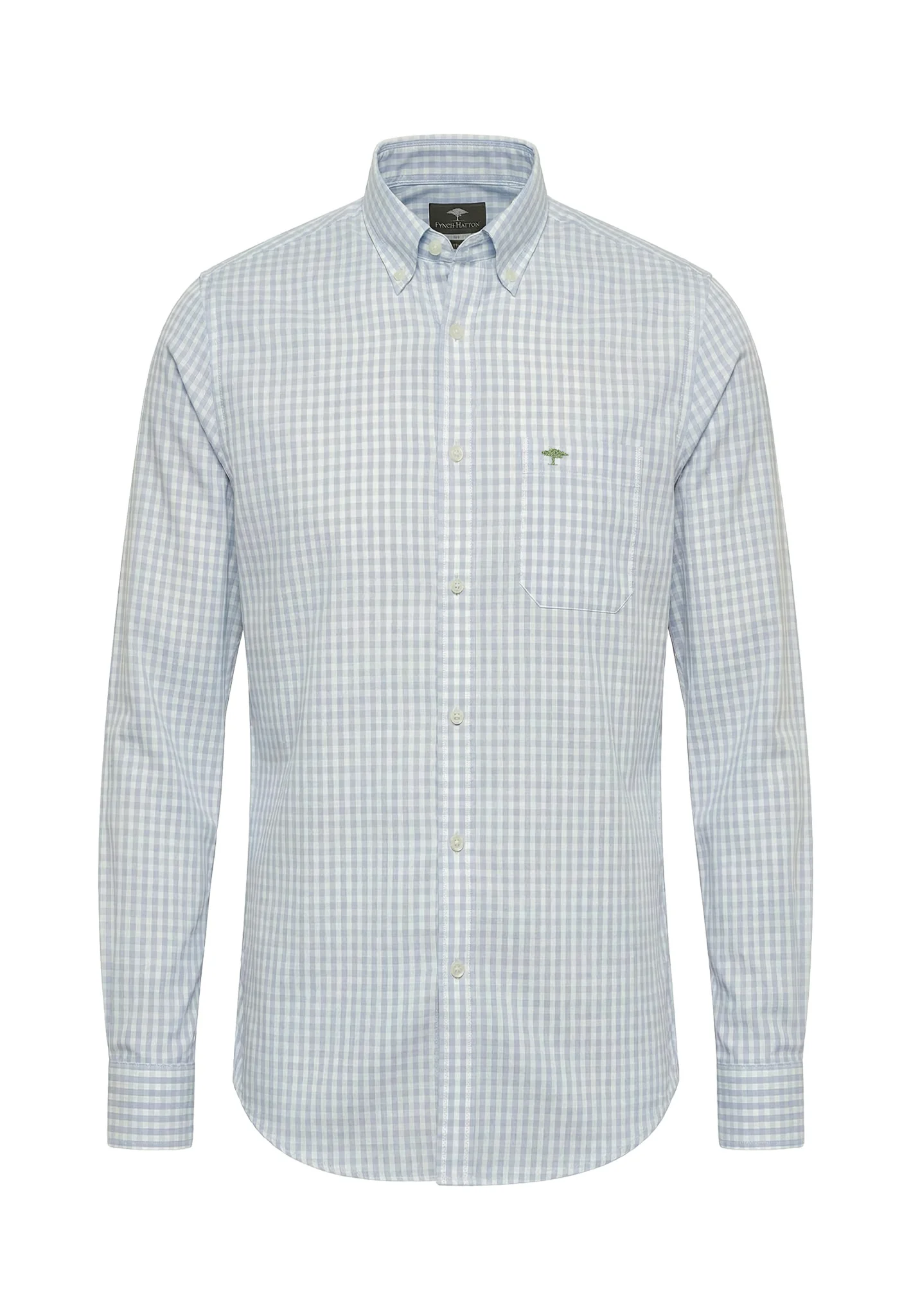 Oxfordhemd aus Baumwolle mit Karomuster und Button-Down-Kragen - Image 4