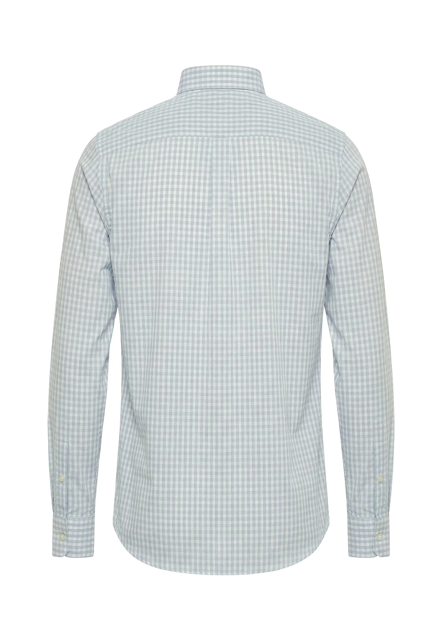 Oxfordhemd aus Baumwolle mit Karomuster und Button-Down-Kragen - Image 5
