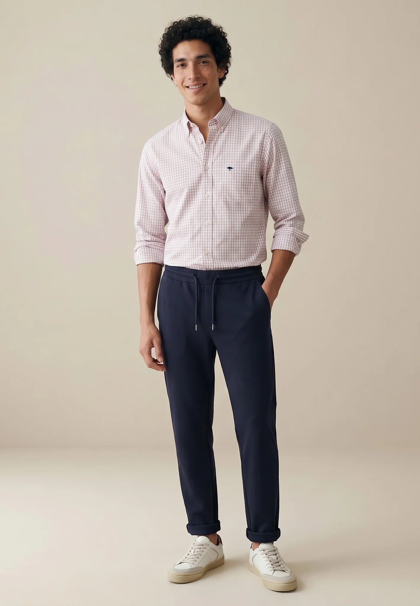 Oxfordhemd aus Baumwolle mit Karomuster und Button-Down-Kragen - Image 7