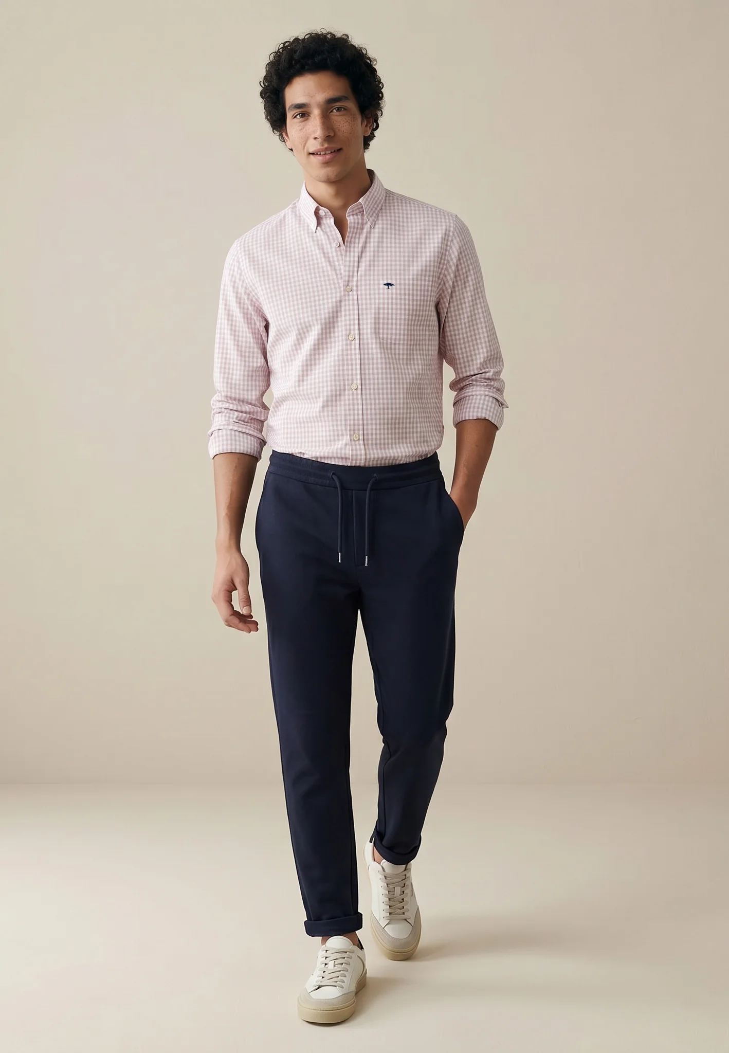 Oxfordhemd aus Baumwolle mit Karomuster und Button-Down-Kragen - Image 8