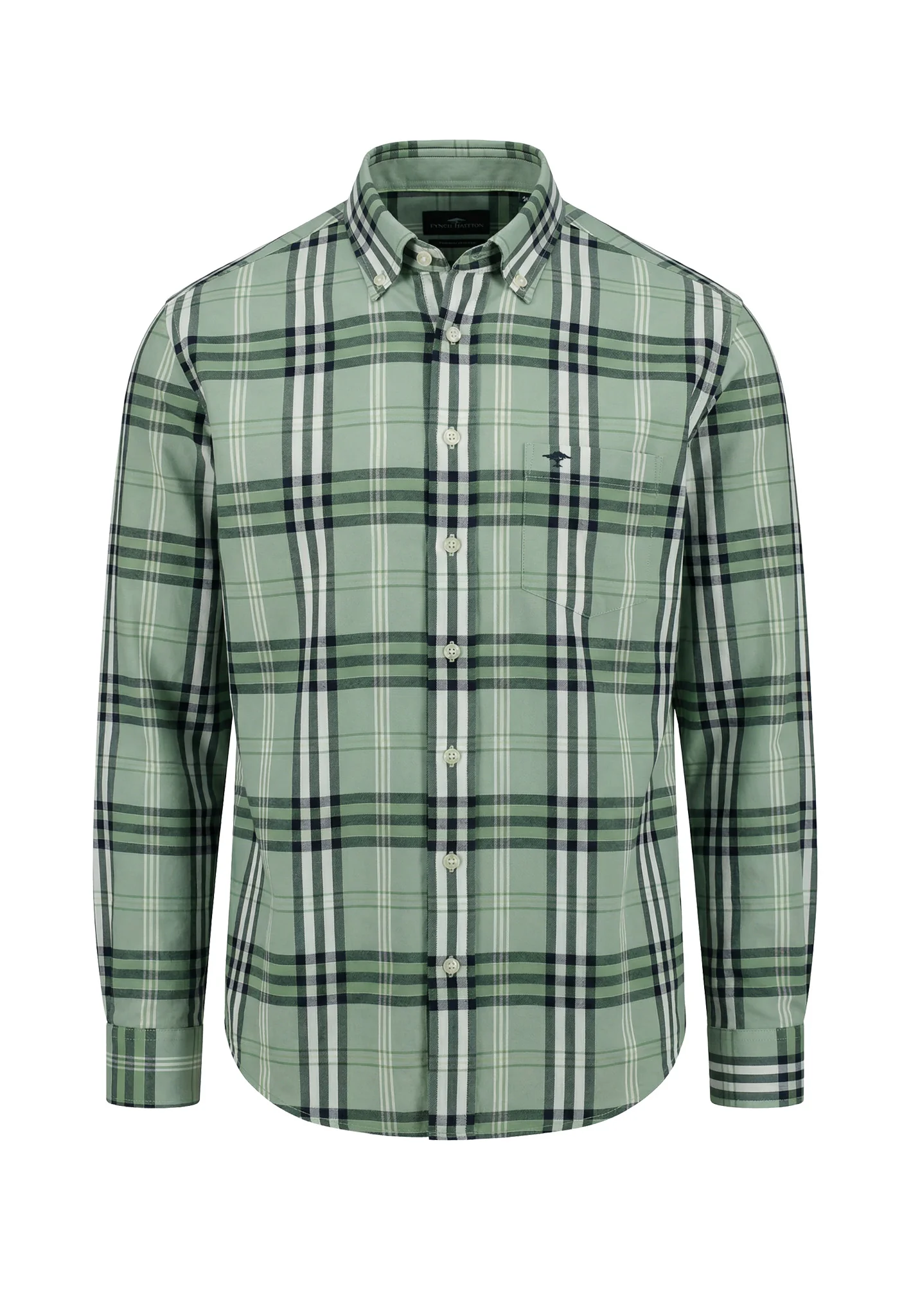 Oxfordhemd aus Baumwolle mit Karomuster und Button-Down-Kragen - Image 4