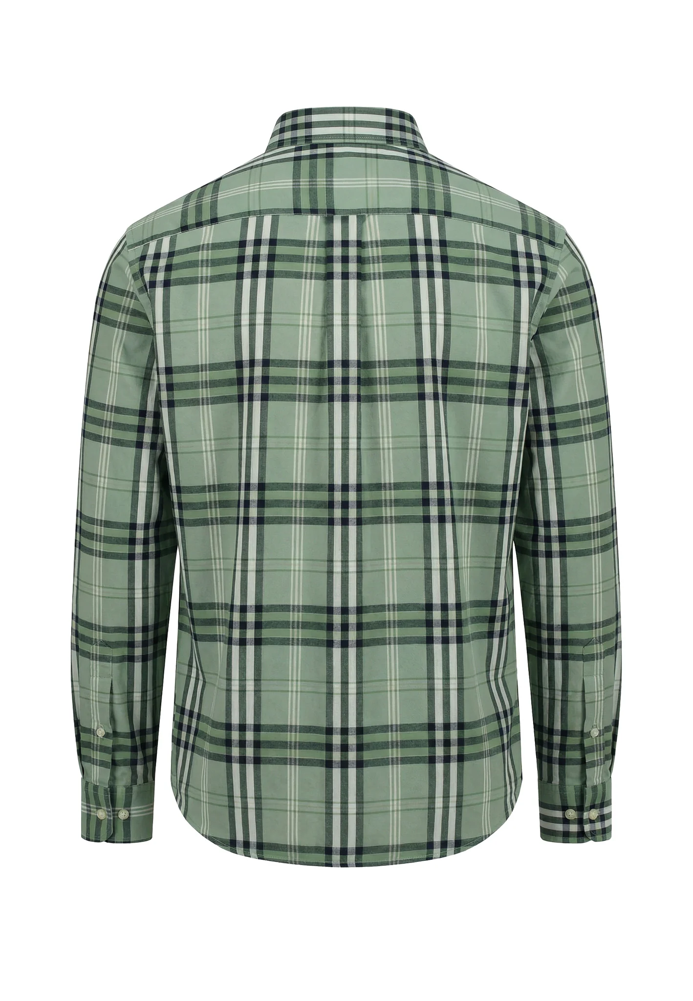 Oxfordhemd aus Baumwolle mit Karomuster und Button-Down-Kragen - Image 5