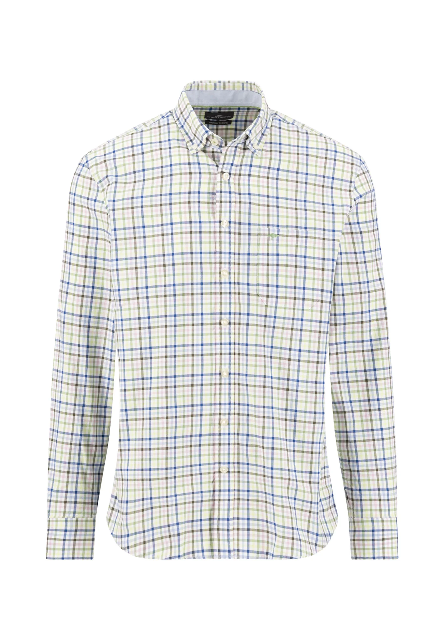 Oxfordhemd aus Baumwolle mit Karomuster und Button-Down-Kragen - Image 4