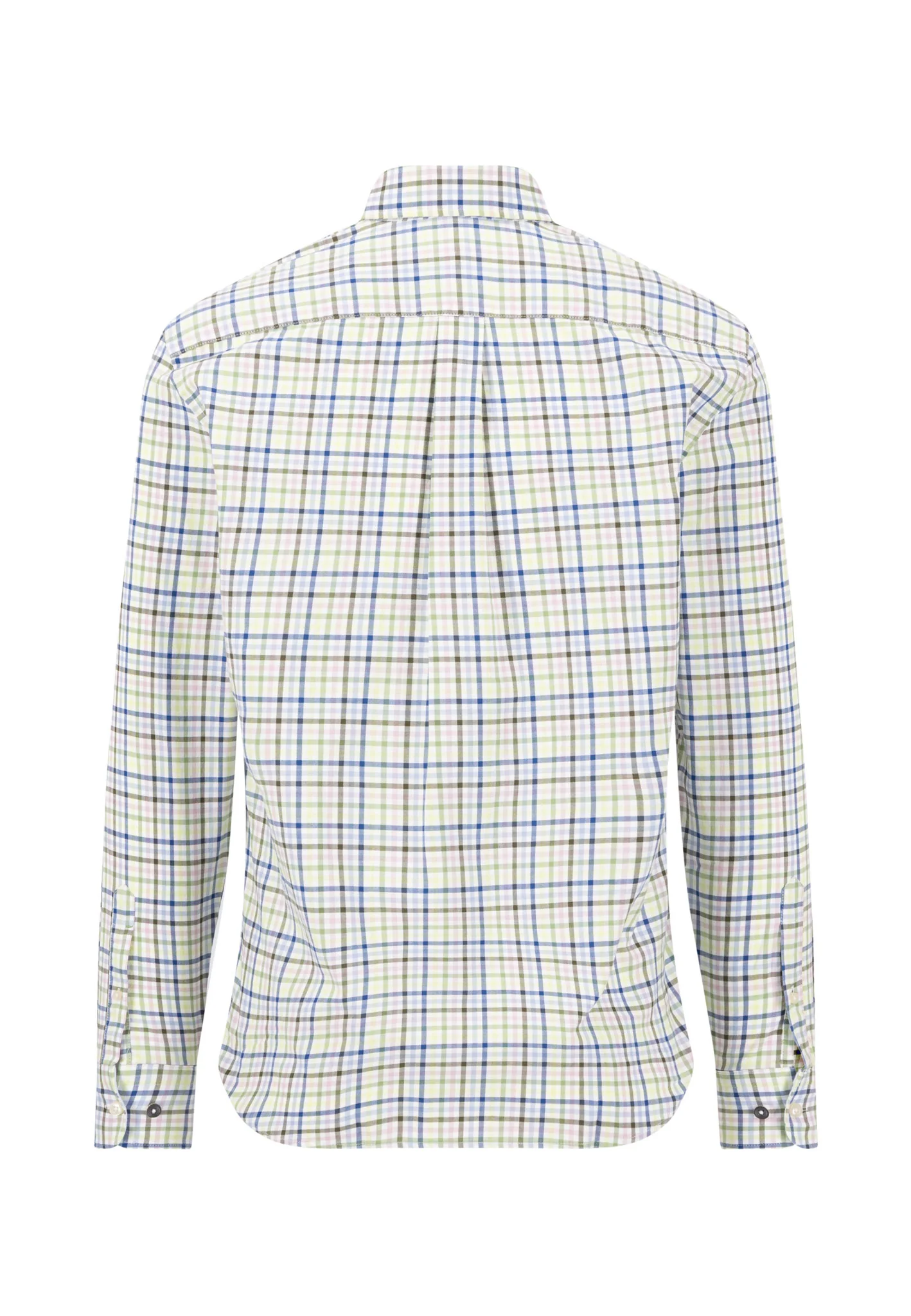 Oxfordhemd aus Baumwolle mit Karomuster und Button-Down-Kragen - Image 5