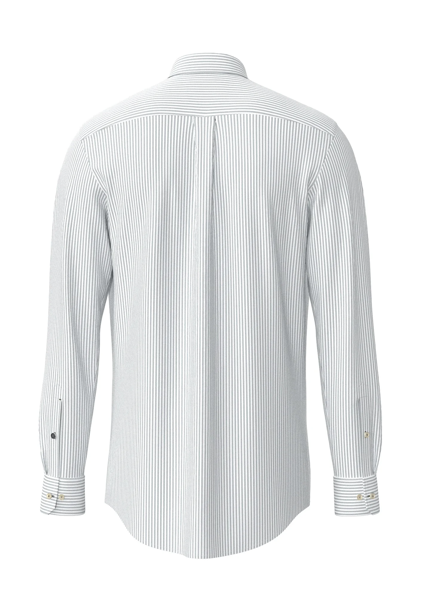 Oxfordhemd aus Baumwolle mit Streifenmuster und Button-Down-Kragen - Image 6