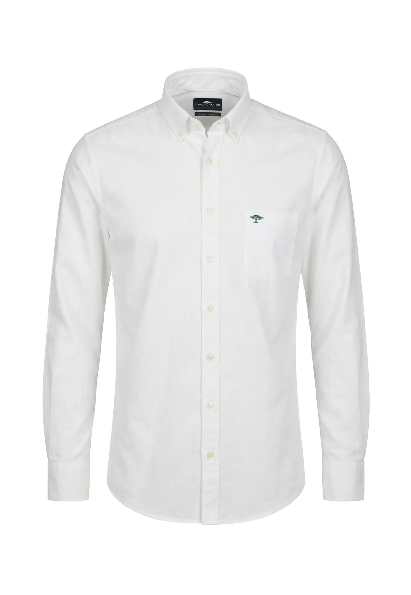Oxfordhemd aus Baumwolle mit Struktur und Button-Down-Kragen - Image 21