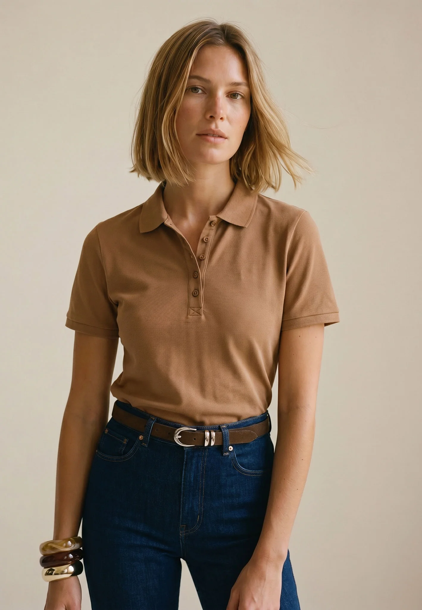 Poloshirt aus Baumwoll-Piqué mit Knopfleiste - Image 13