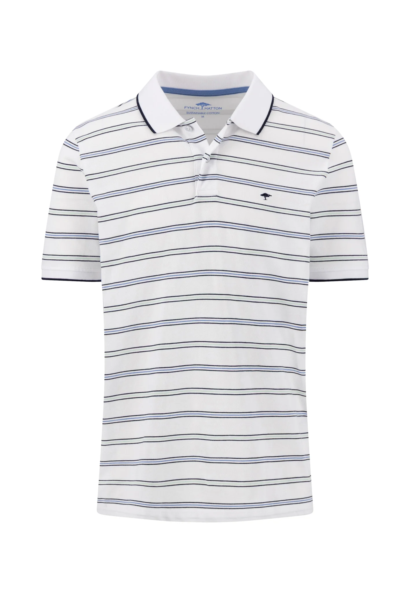 Poloshirt aus Baumwolle in Streifenoptik - Image 3