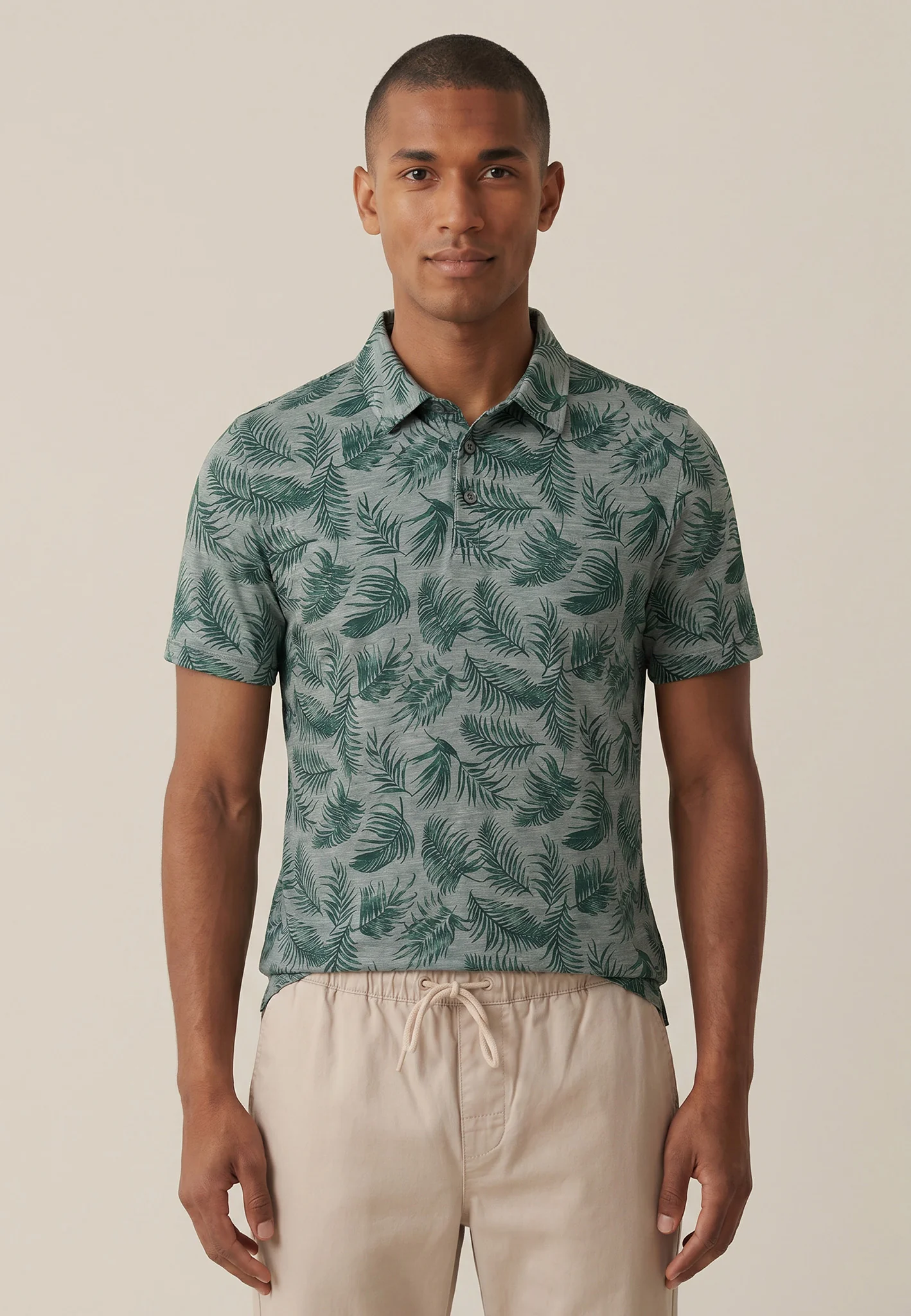 Poloshirt aus Baumwolle mit Allover-Print und Polokragen - Image 6