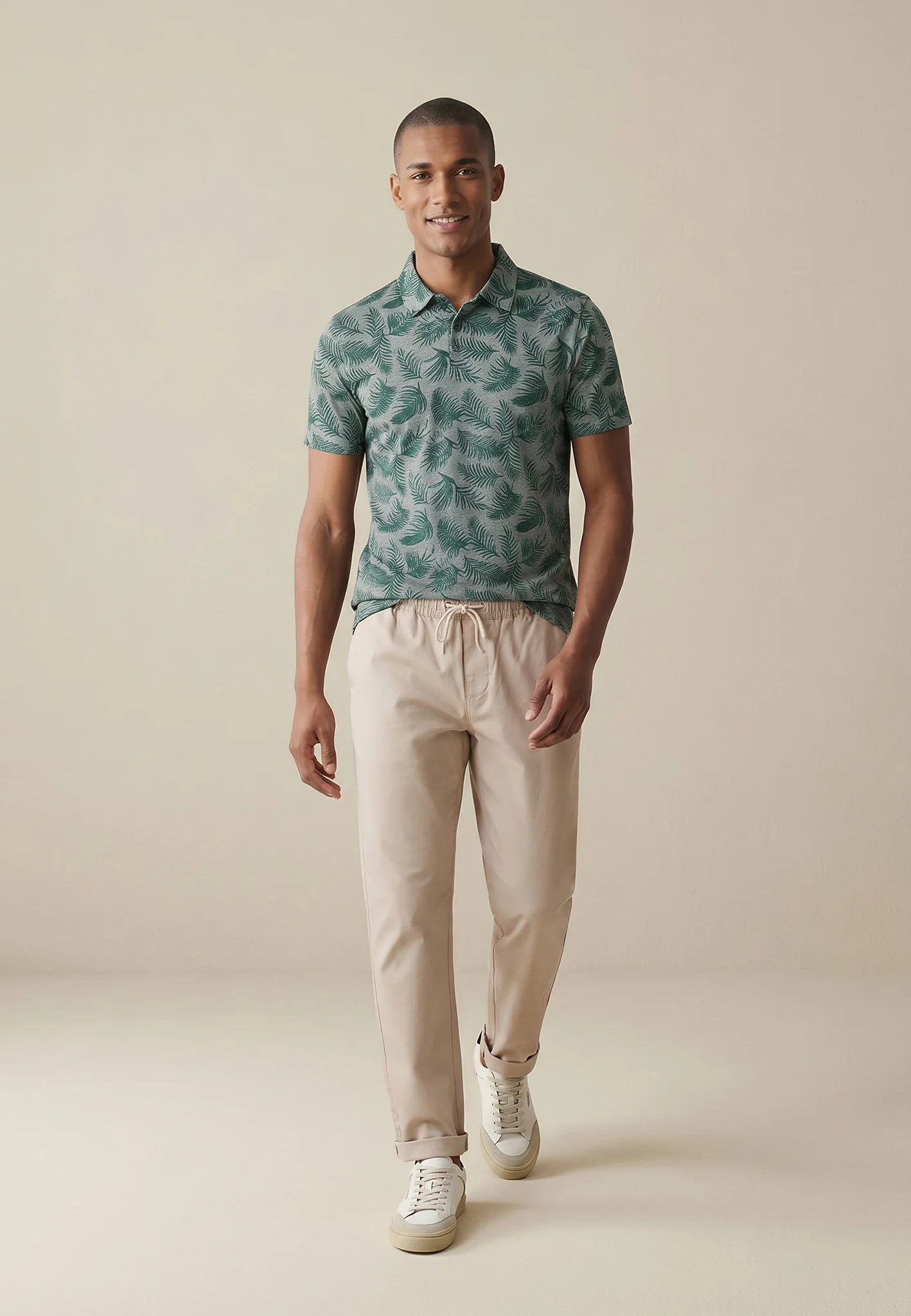 Poloshirt aus Baumwolle mit Allover-Print und Polokragen - Image 8