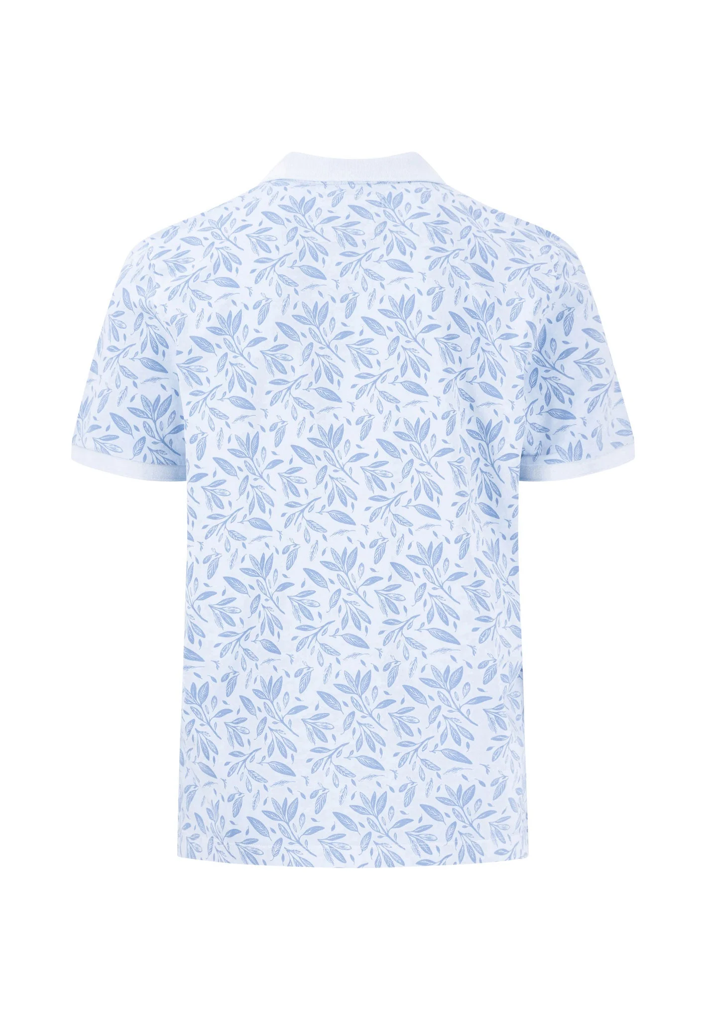 Poloshirt aus Baumwolle mit botanischem Alloverprint - Image 6