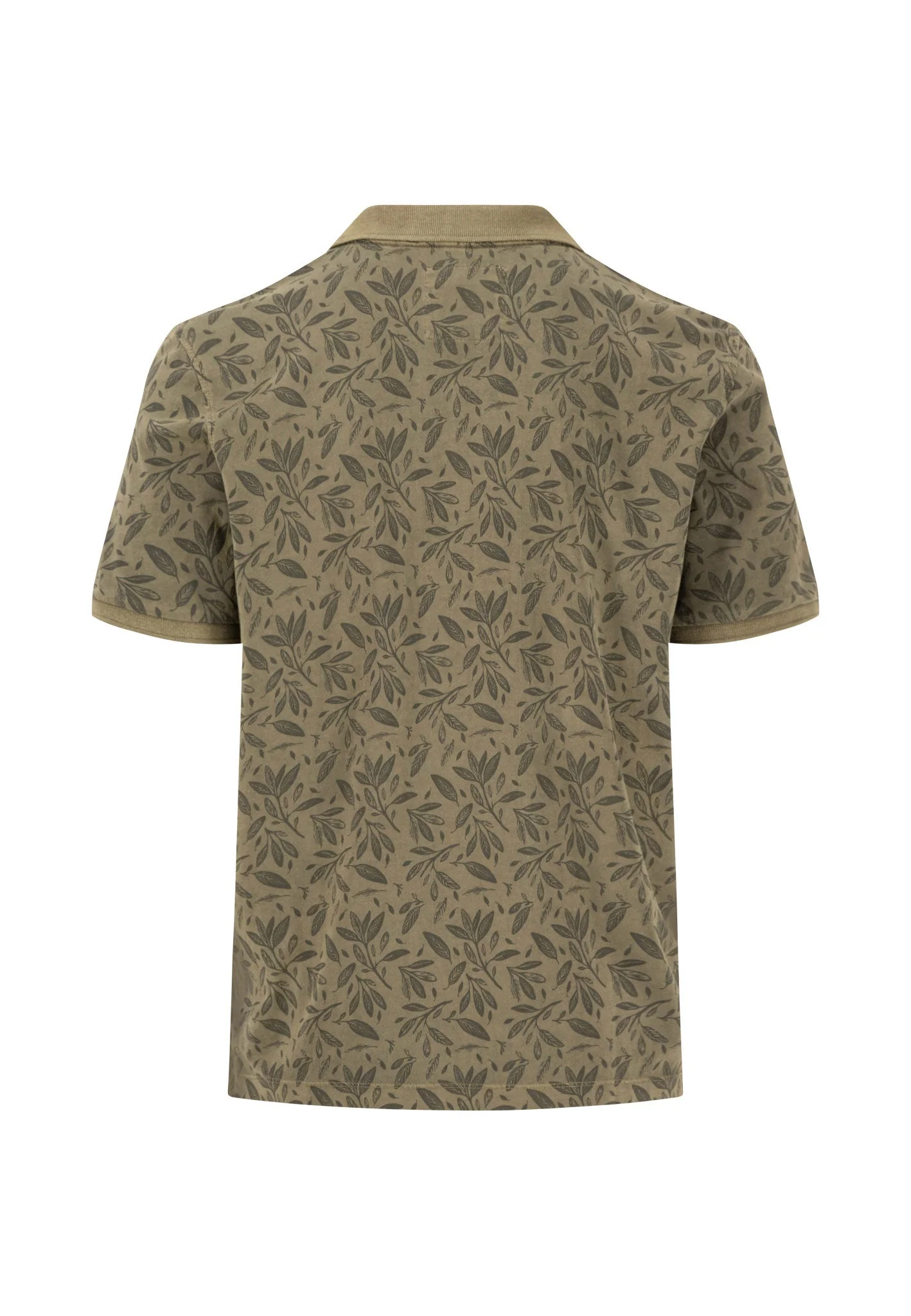 Poloshirt aus Baumwolle mit botanischem Alloverprint - Image 8