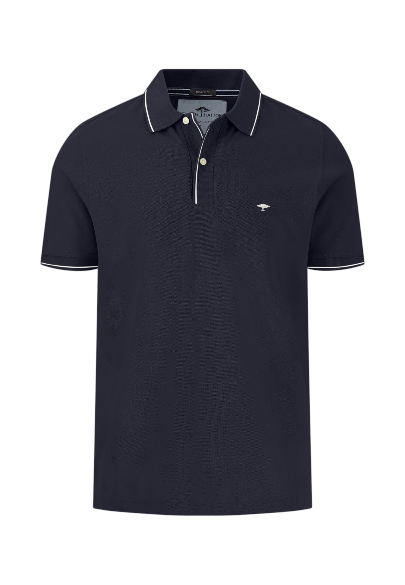 Poloshirt aus Baumwolle mit dezentem Kragendetail - Image 13