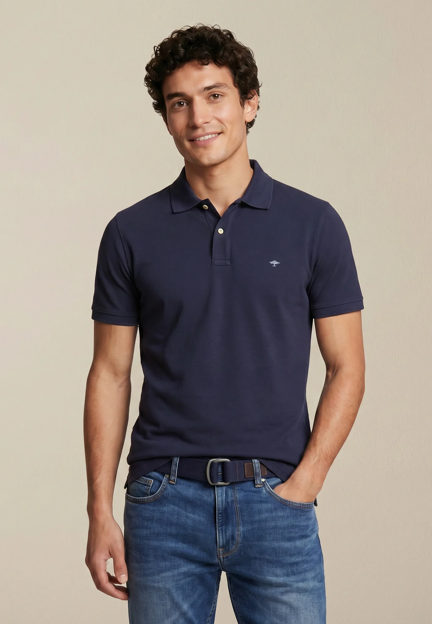 Poloshirt aus Baumwolle mit klassischem Kragen - Image 21