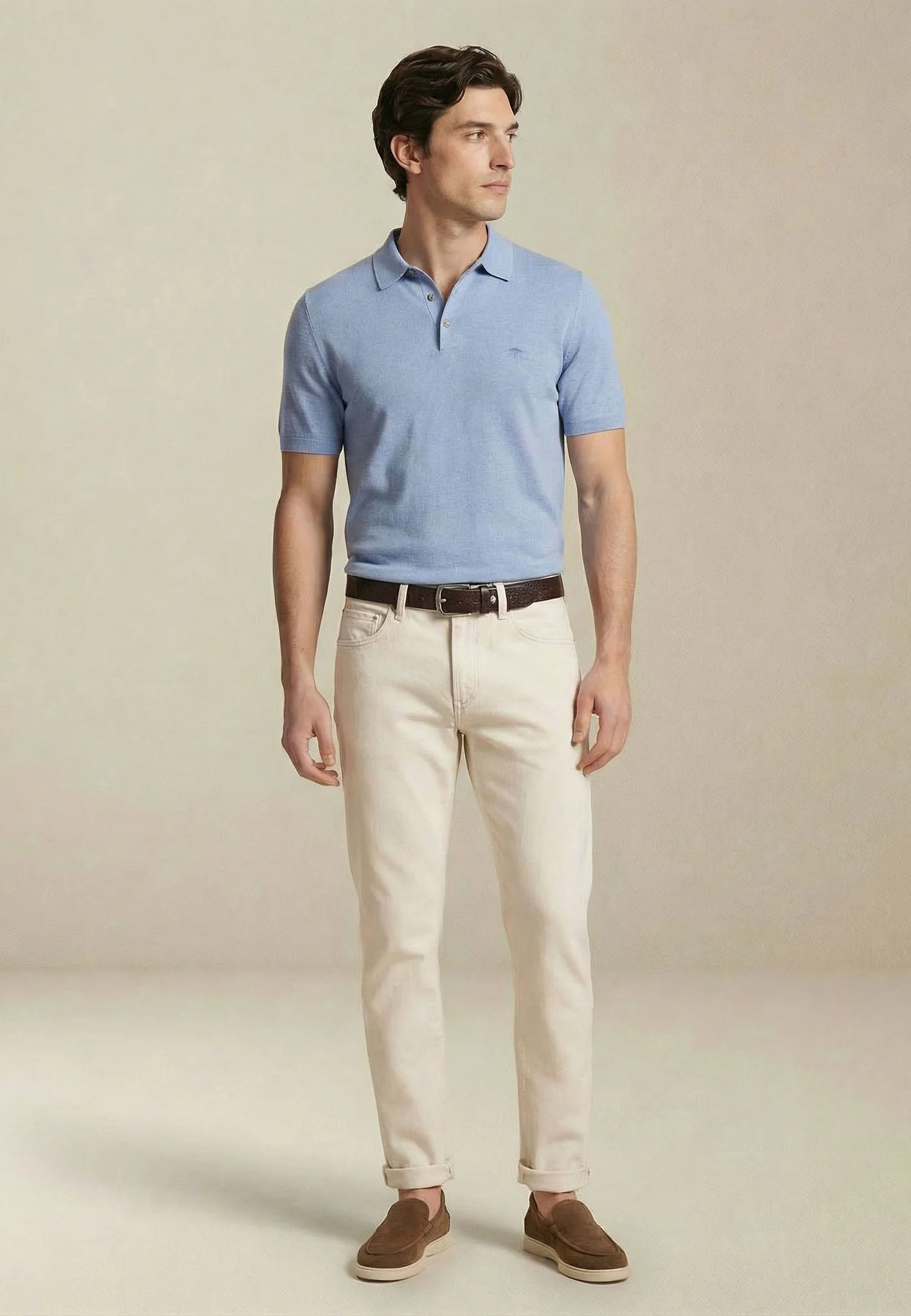 Poloshirt aus Baumwolle mit klassischem Polokragen – Air Cotton - Image 7