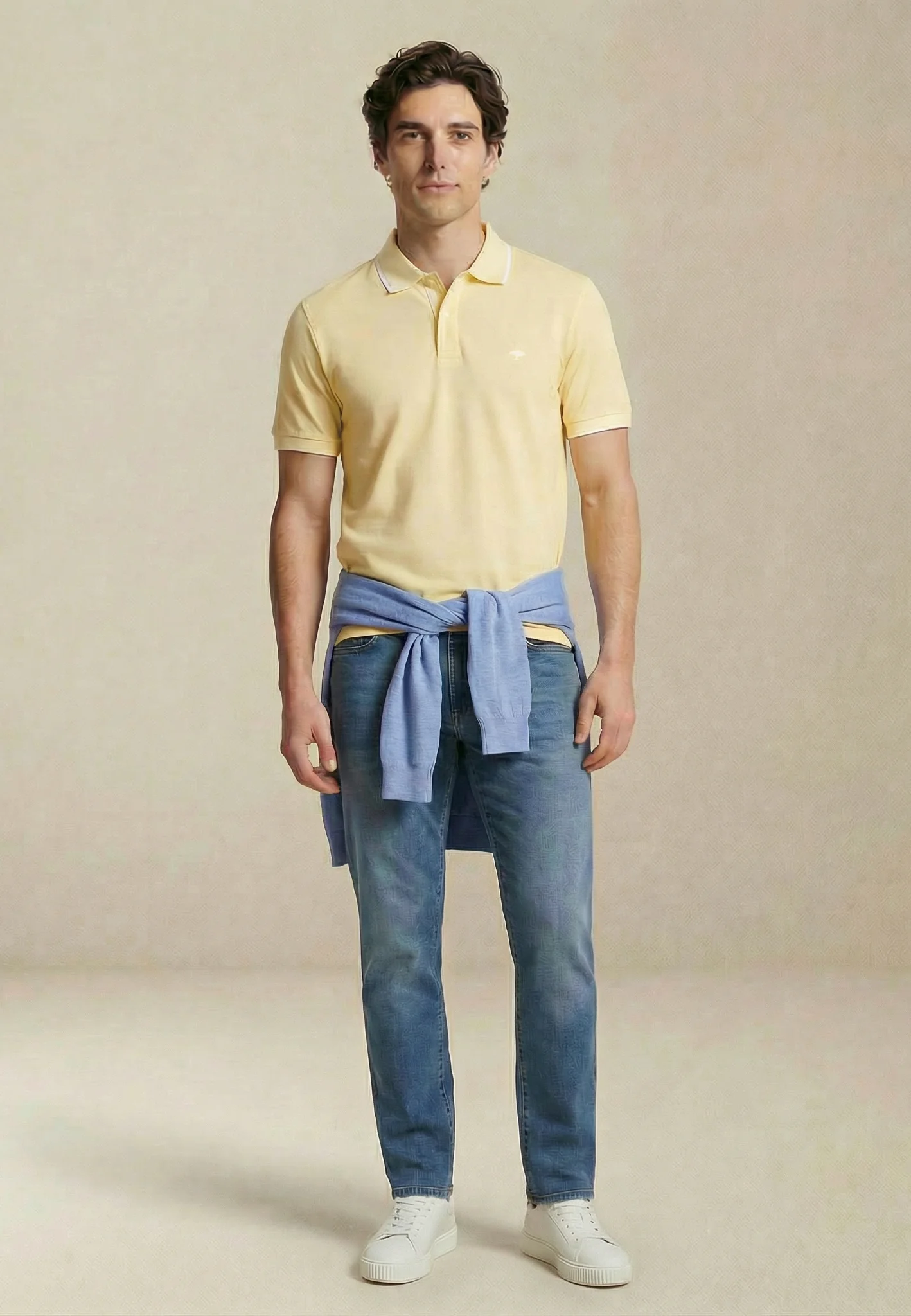 Poloshirt aus Baumwolle mit Kontrastdetails - Image 7