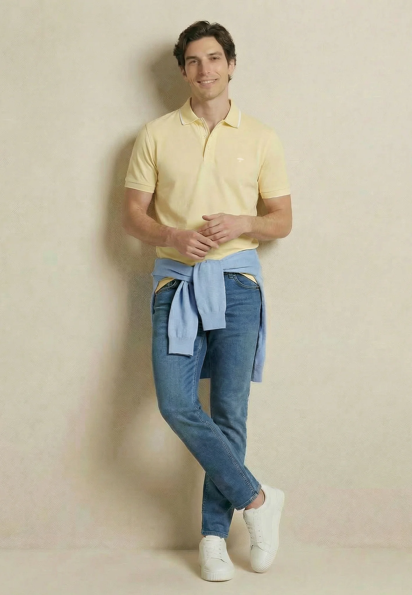 Poloshirt aus Baumwolle mit Kontrastdetails - Image 8