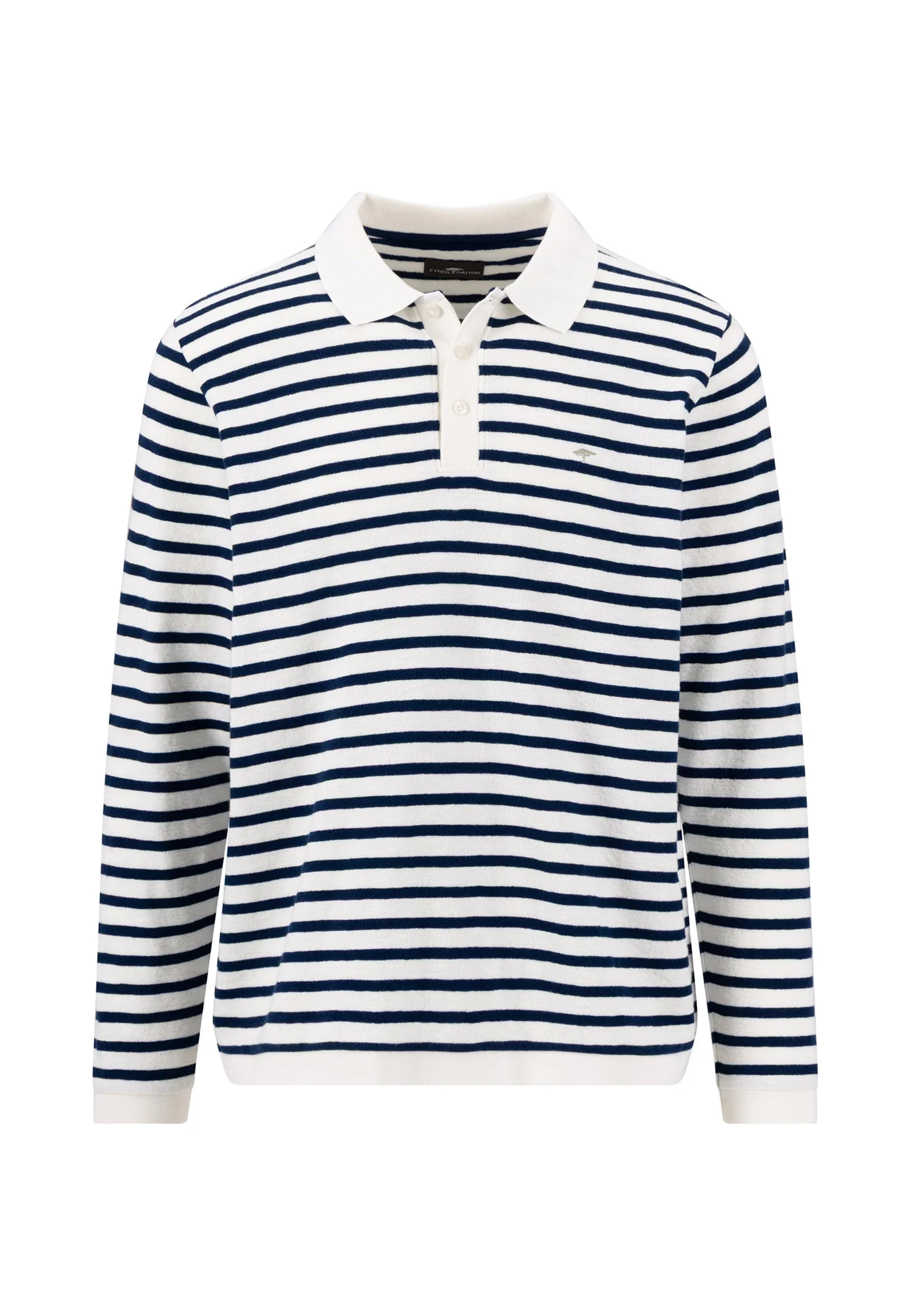 Poloshirt aus Baumwolle mit Streifenmuster