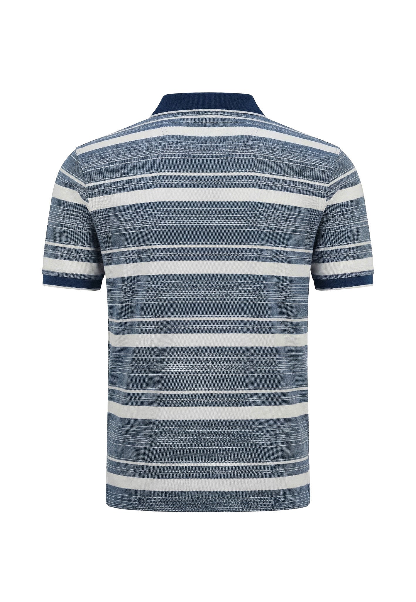 Poloshirt aus Baumwolle mit Streifenmuster und Polokragen - Image 5