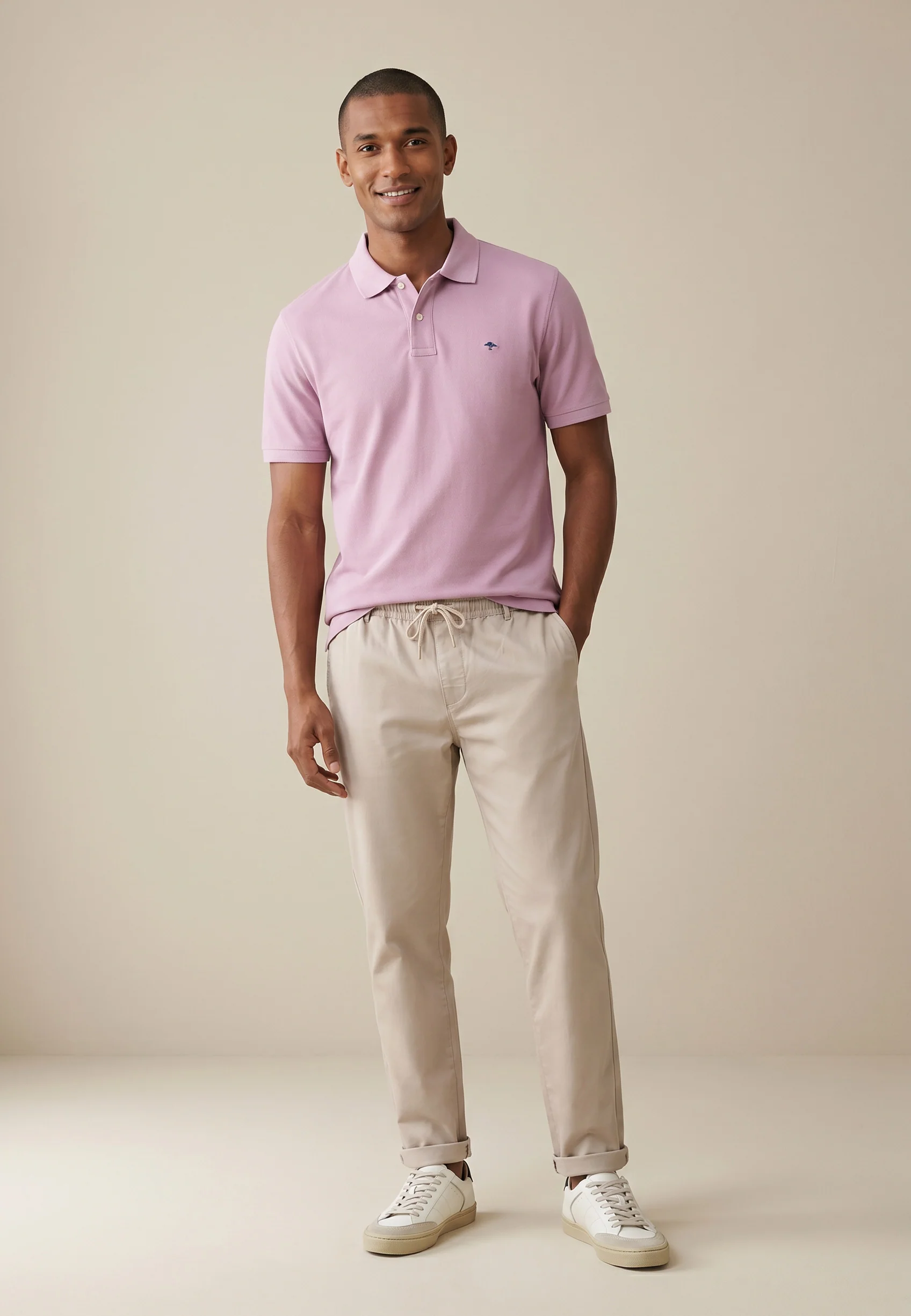 Poloshirt aus Baumwolle mit strukturierter Oberfläche – Premium Cotton - Image 2