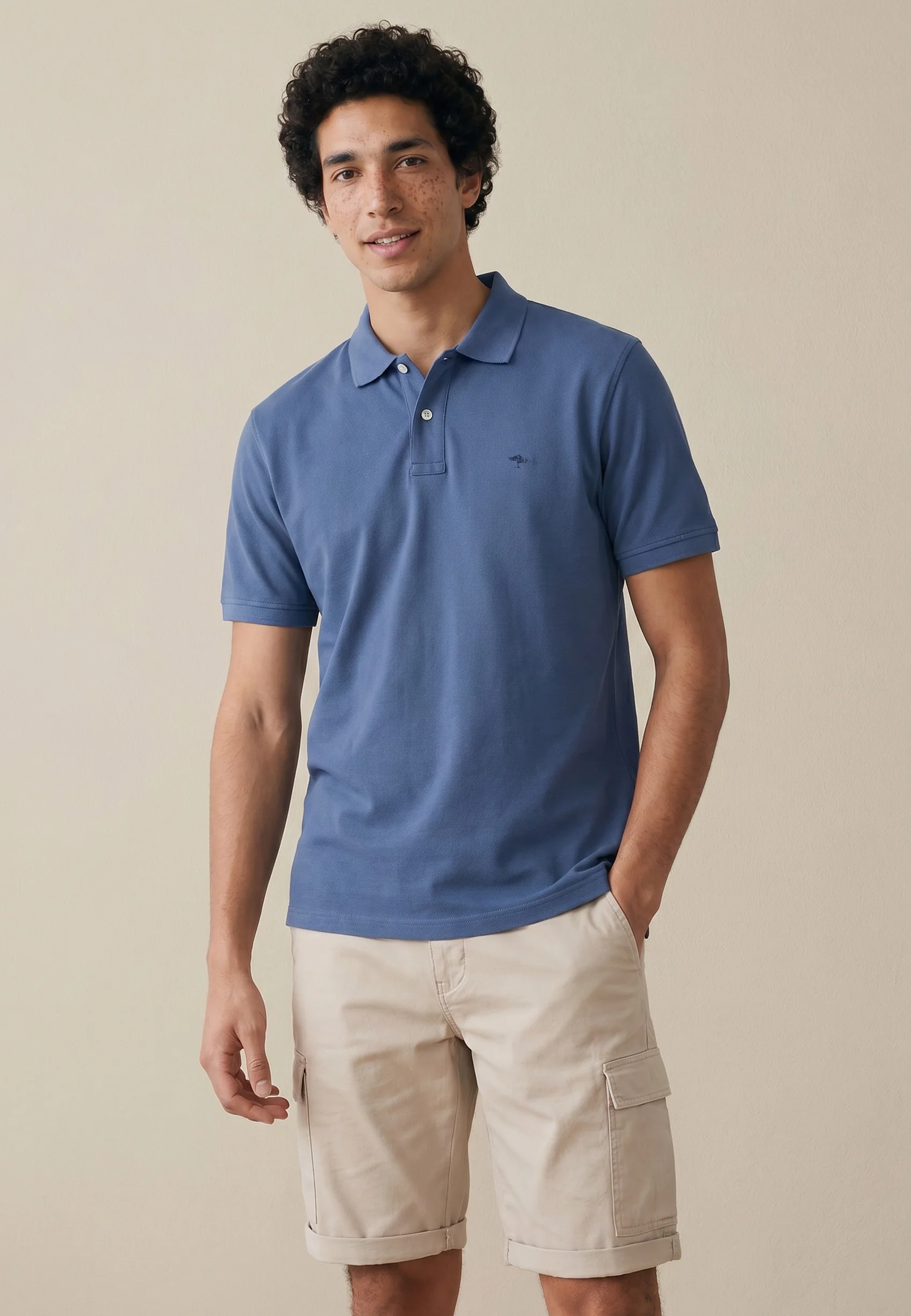 Poloshirt aus Baumwolle mit strukturierter Oberfläche – Premium Cotton - Image 34