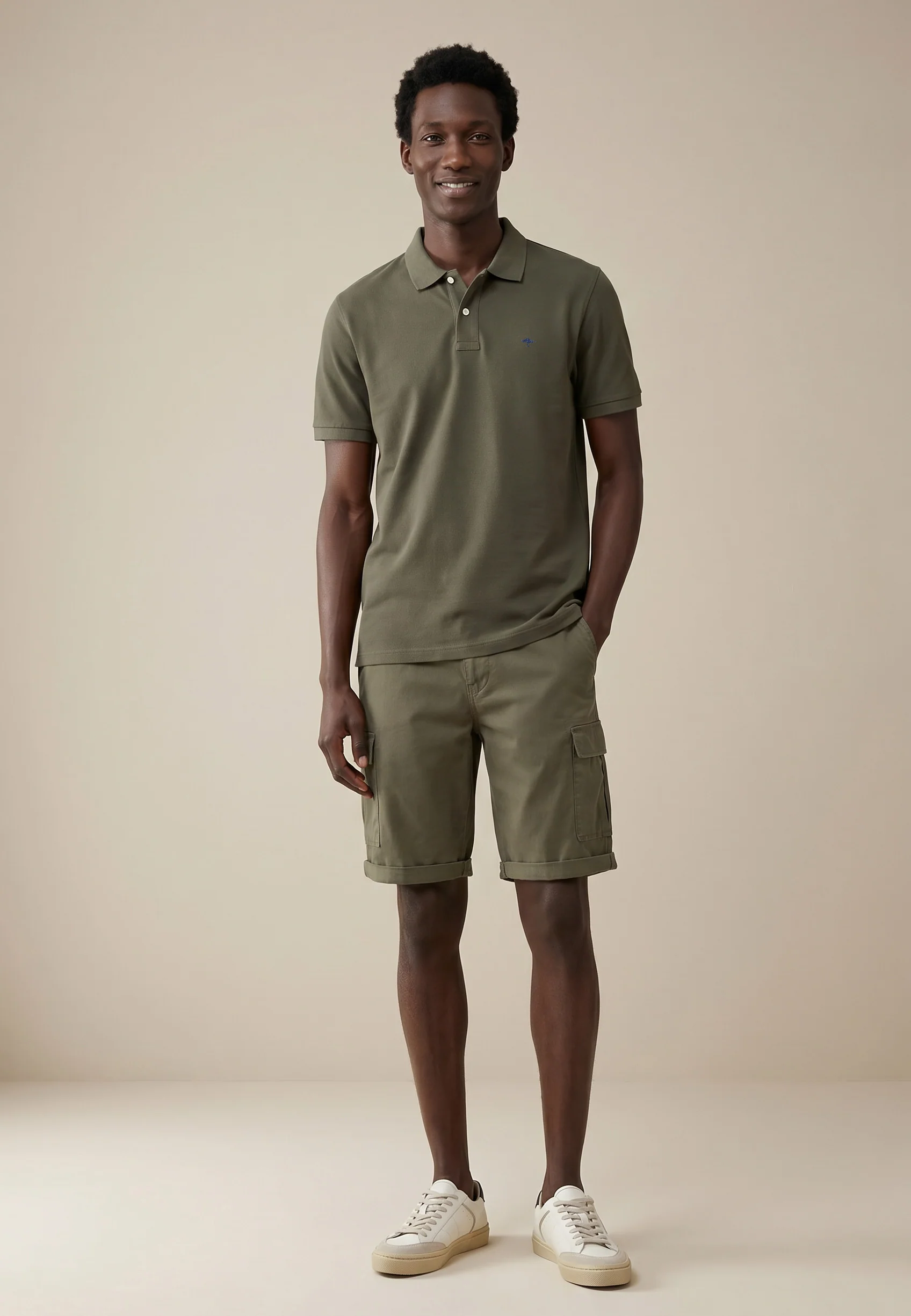 Poloshirt aus Baumwolle mit strukturierter Oberfläche – Premium Cotton - Image 40