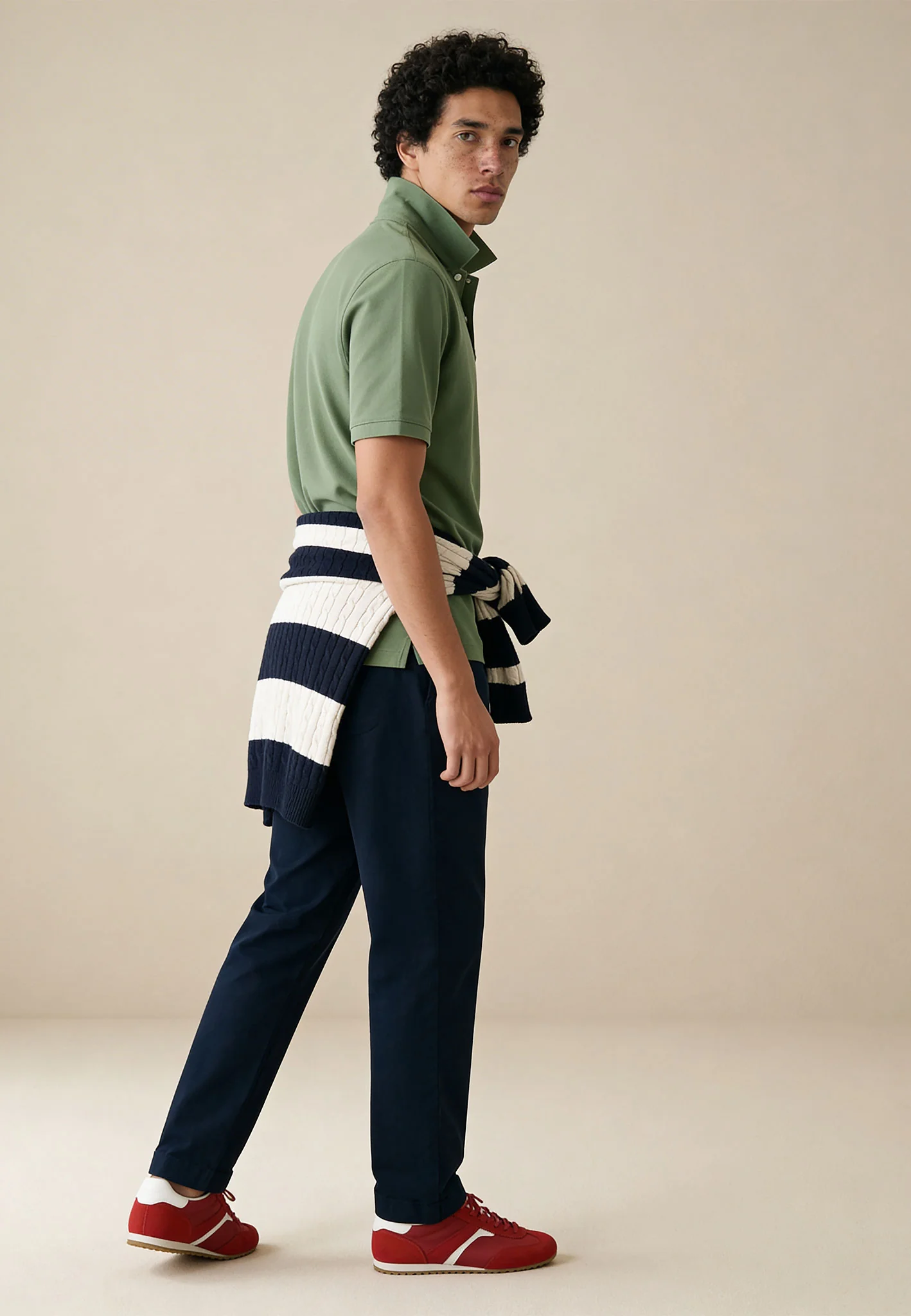 Poloshirt aus Baumwolle mit strukturierter Oberfläche – Premium Cotton - Image 53