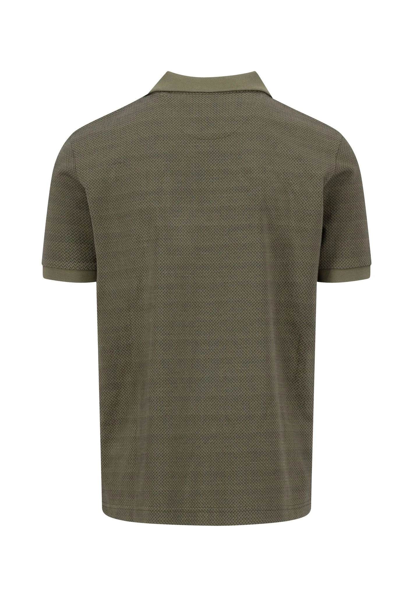 Poloshirt aus Baumwolle mit Strukturmuster und Kontrastkragen - Image 10