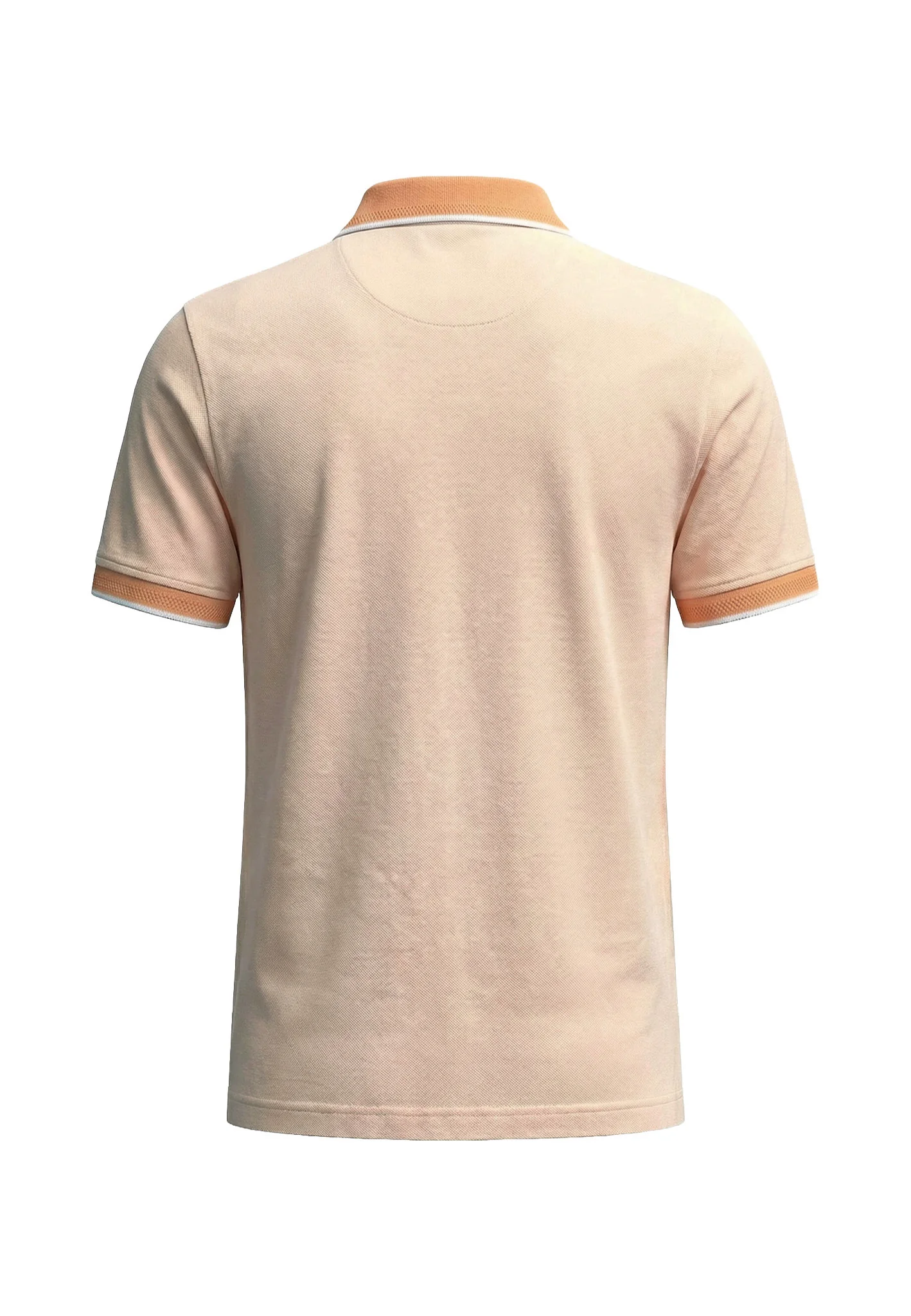 Poloshirt aus Baumwolle mit Strukturmuster und Kontrastkragen - Image 5