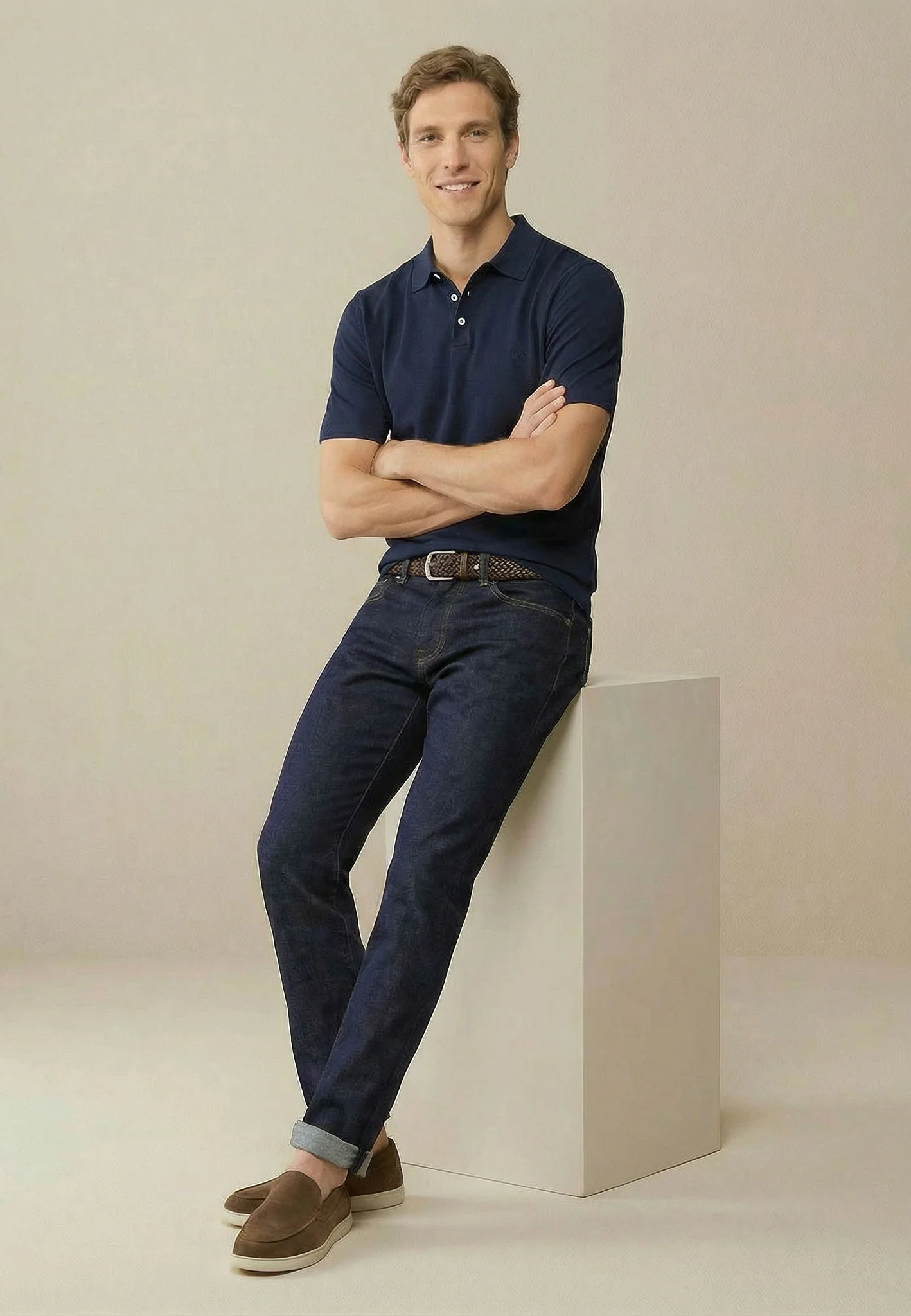 Poloshirt aus Baumwollmix mit klassischem Kragen - Image 18