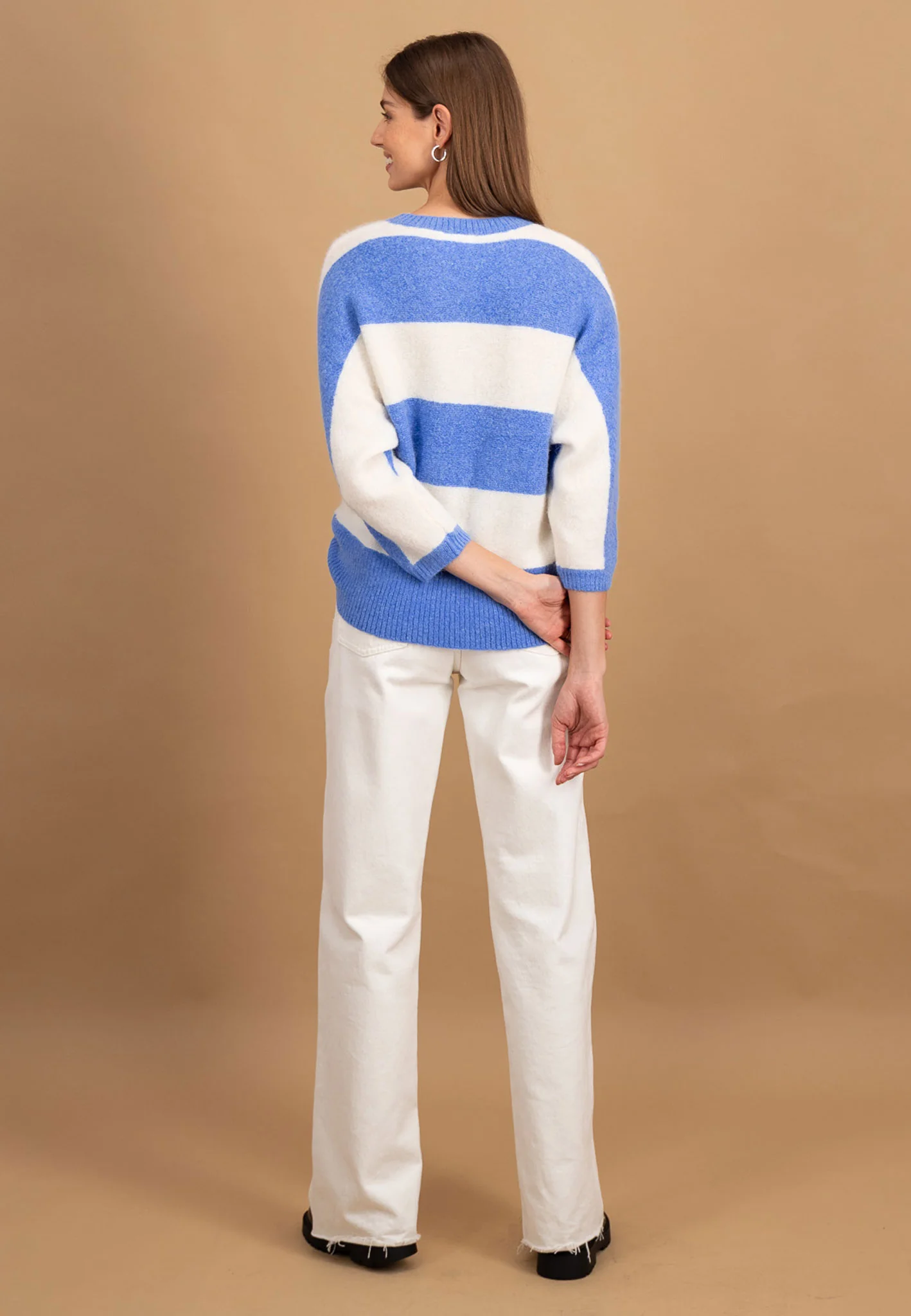 Pullover aus Alpaka-Wollmix mit Blockstreifenmuster - Image 15