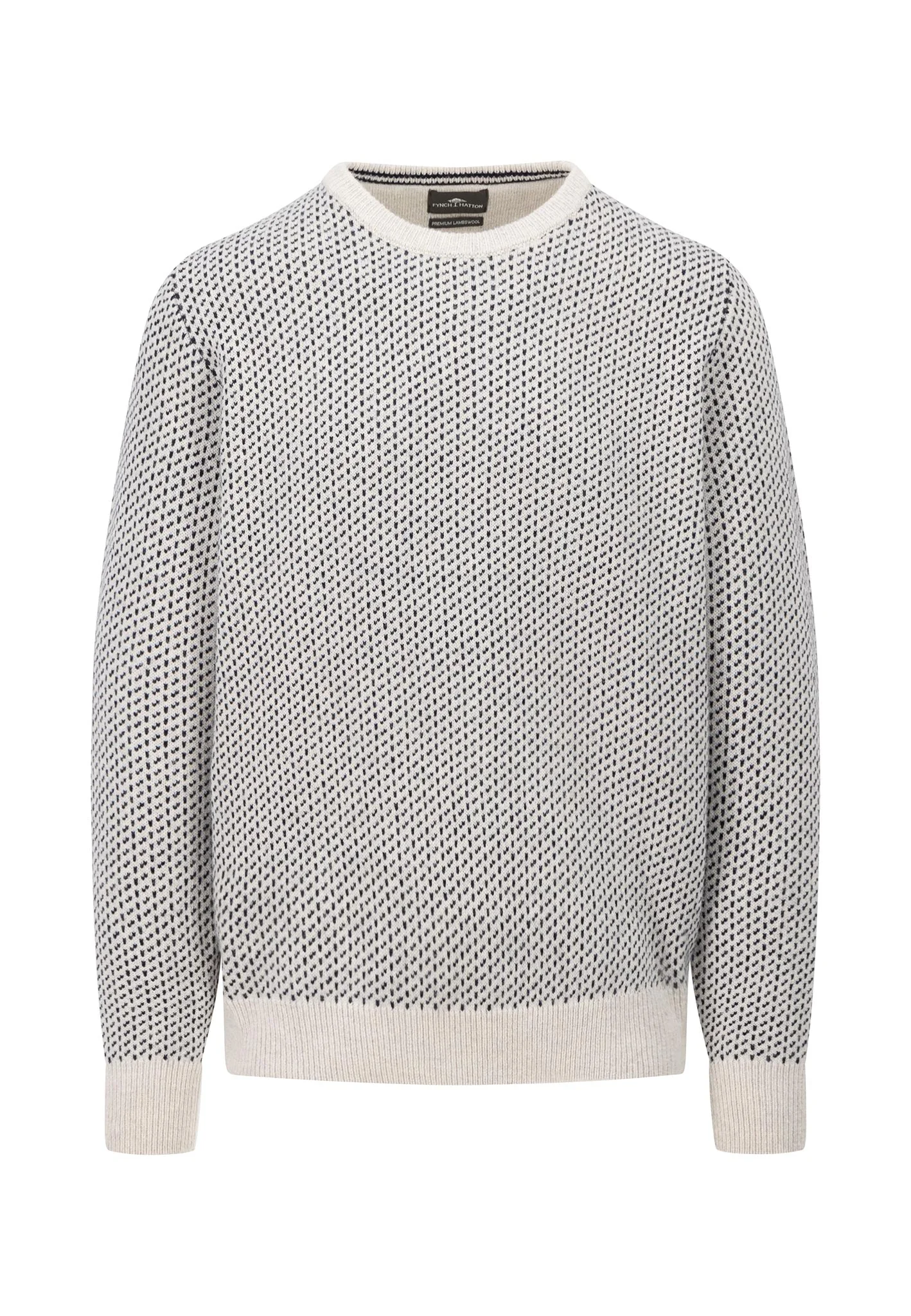Pullover aus Wolle mit Rundhalsausschnitt im Two-Color-Look - Image 3