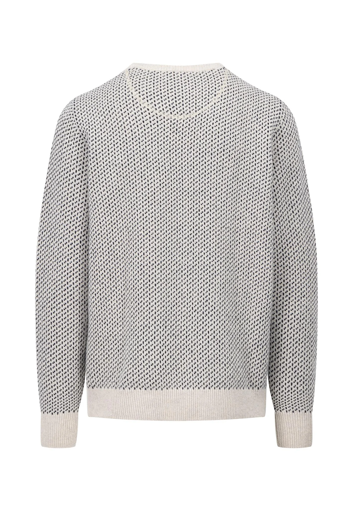 Pullover aus Wolle mit Rundhalsausschnitt im Two-Color-Look - Image 4