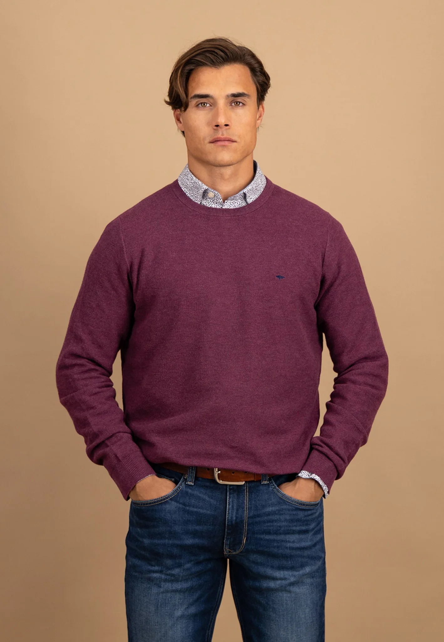 Pullover aus Baumwolle mit feiner Struktur - Image 15