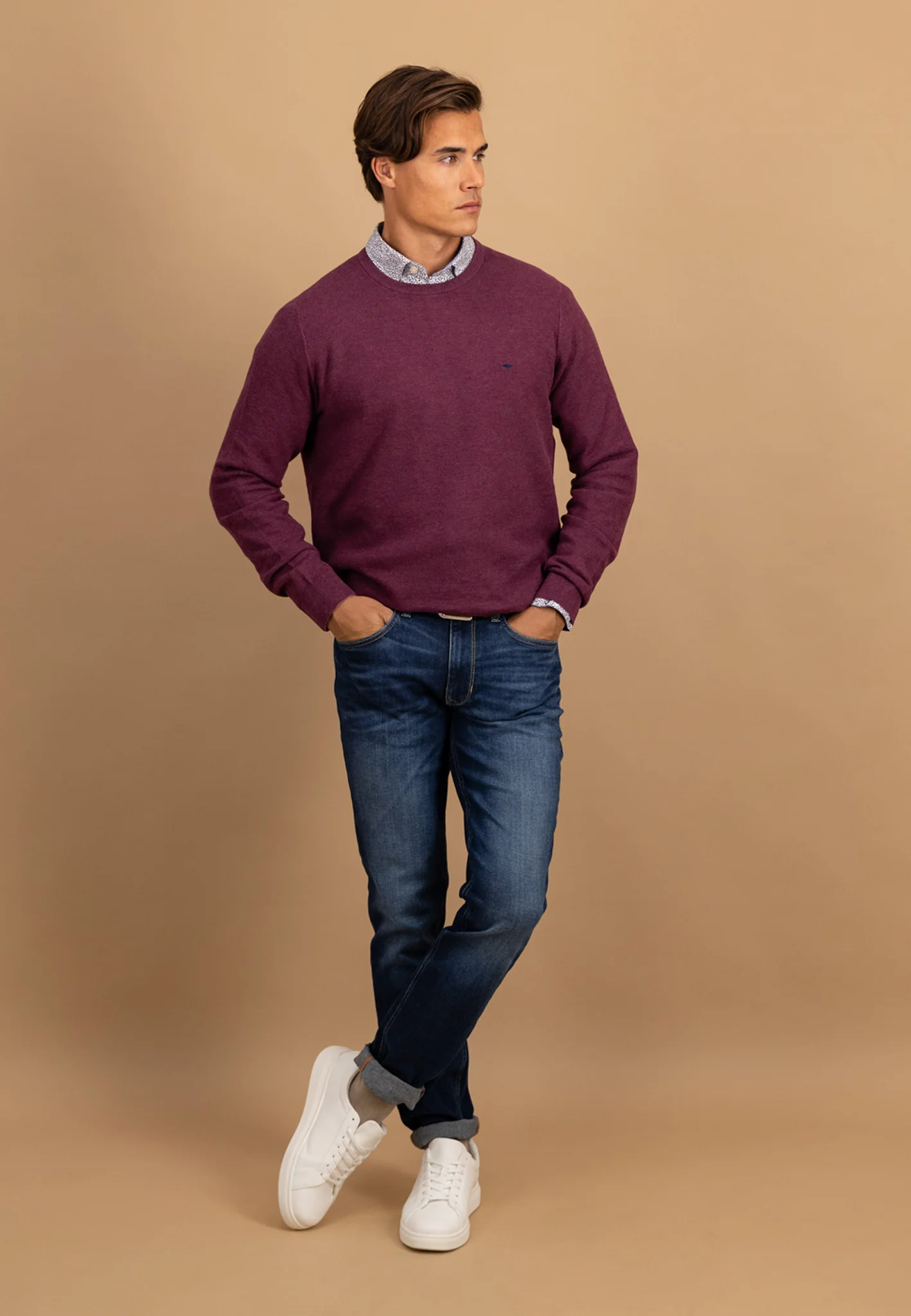 Pullover aus Baumwolle mit feiner Struktur - Image 18