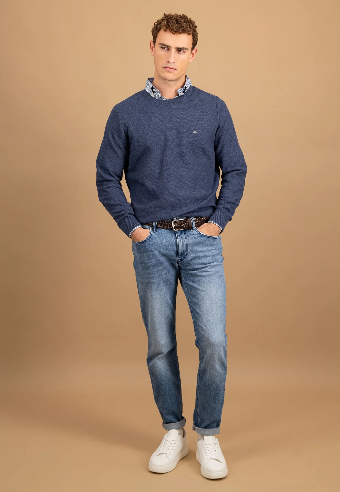Pullover aus Baumwolle mit feiner Struktur - Image 2
