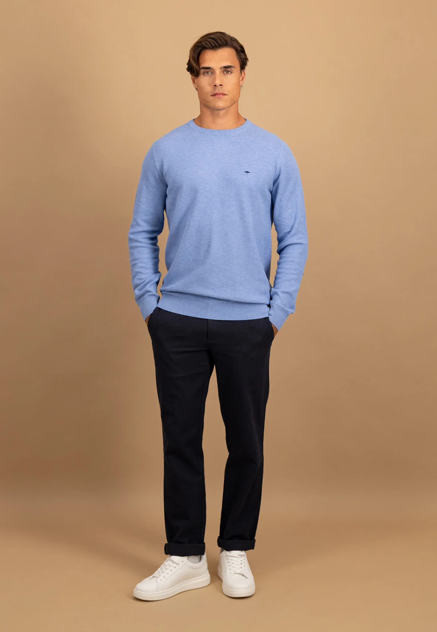 Pullover aus Baumwolle mit feiner Struktur - Image 24