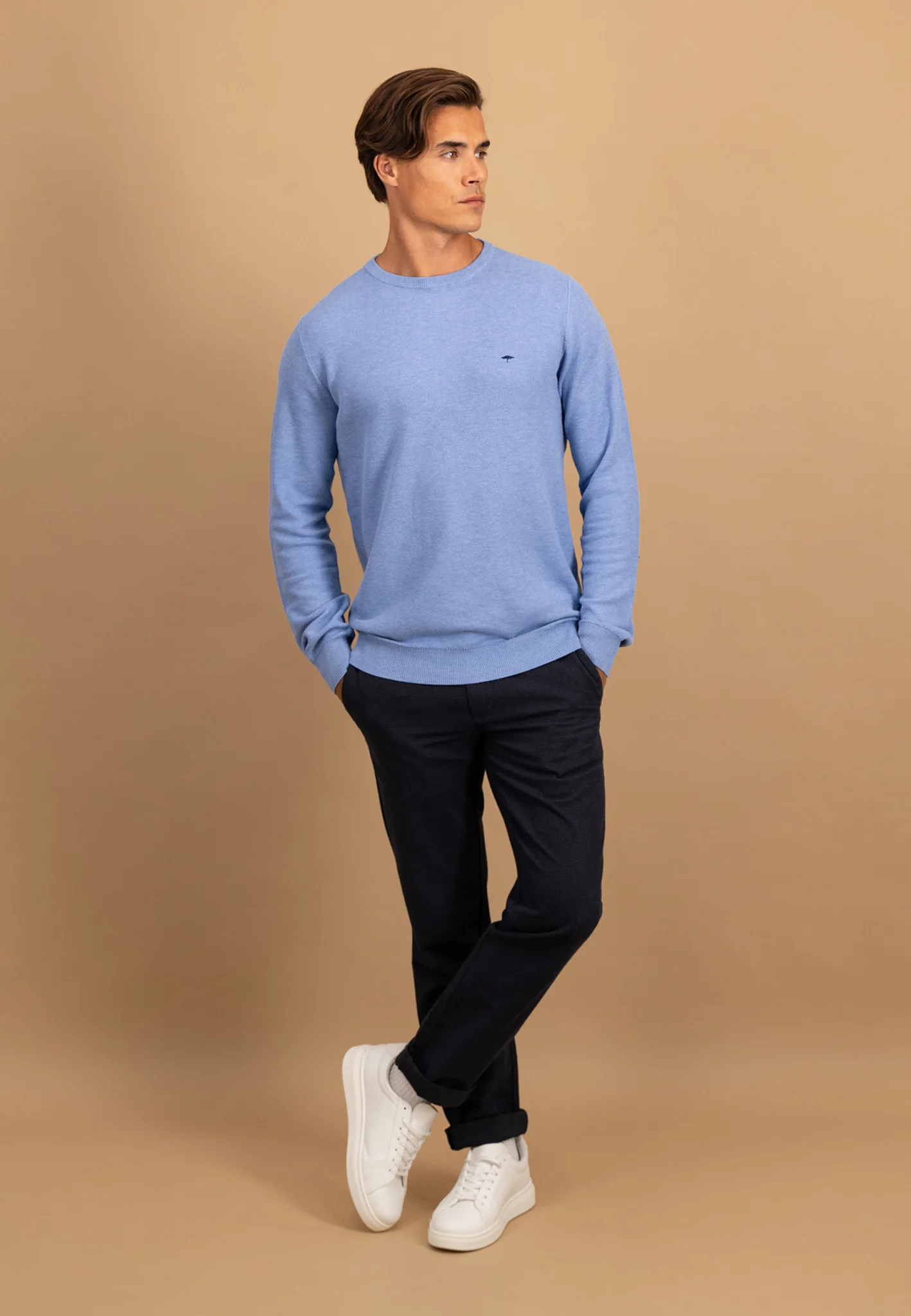 Pullover aus Baumwolle mit feiner Struktur - Image 26