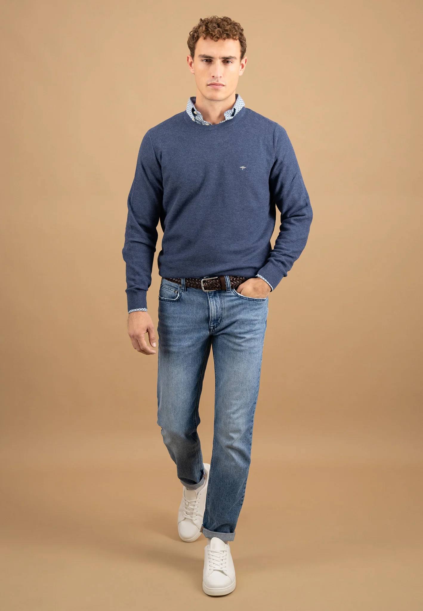 Pullover aus Baumwolle mit feiner Struktur - Image 4