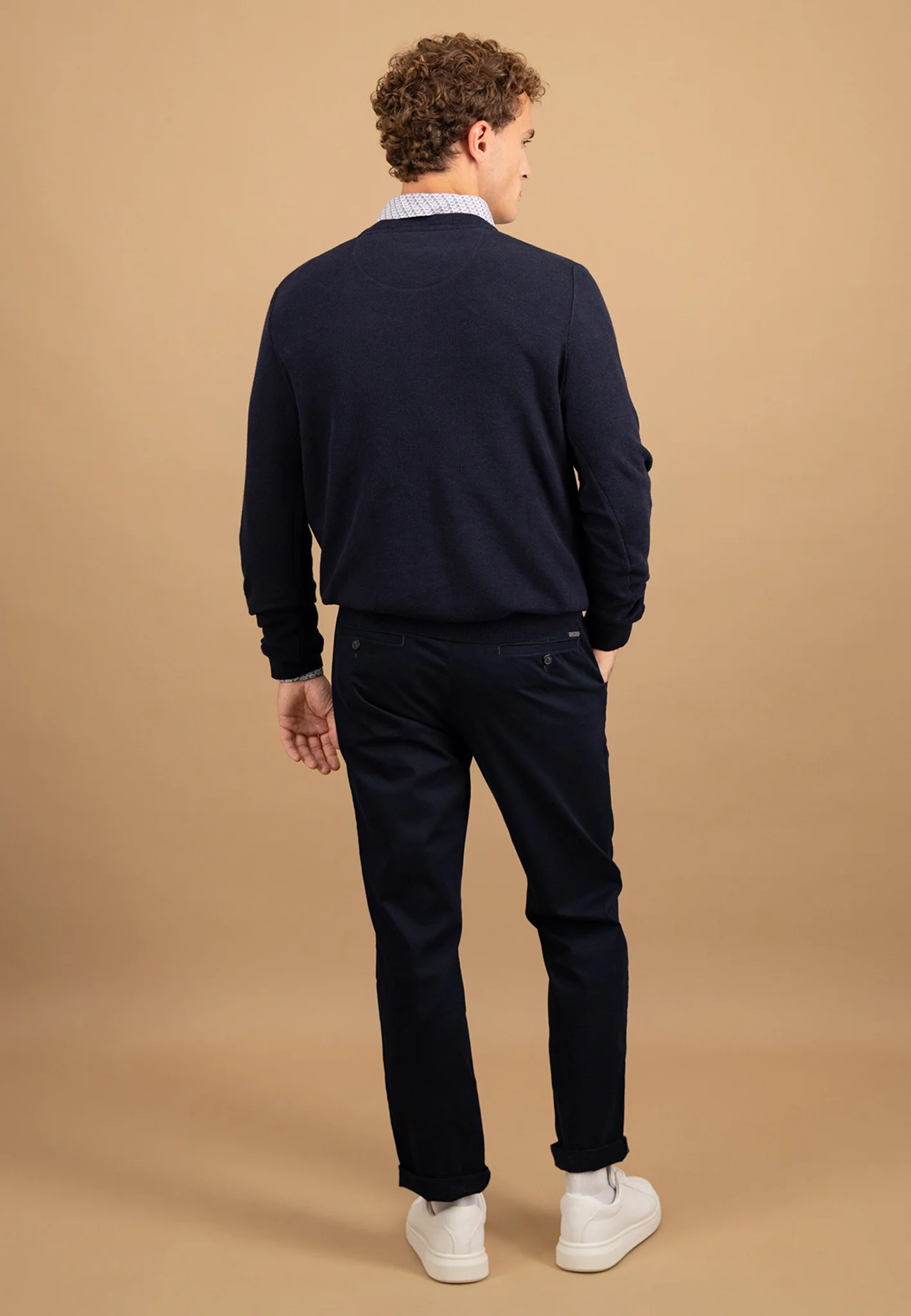 Pullover aus Baumwolle mit feiner Struktur - Image 9