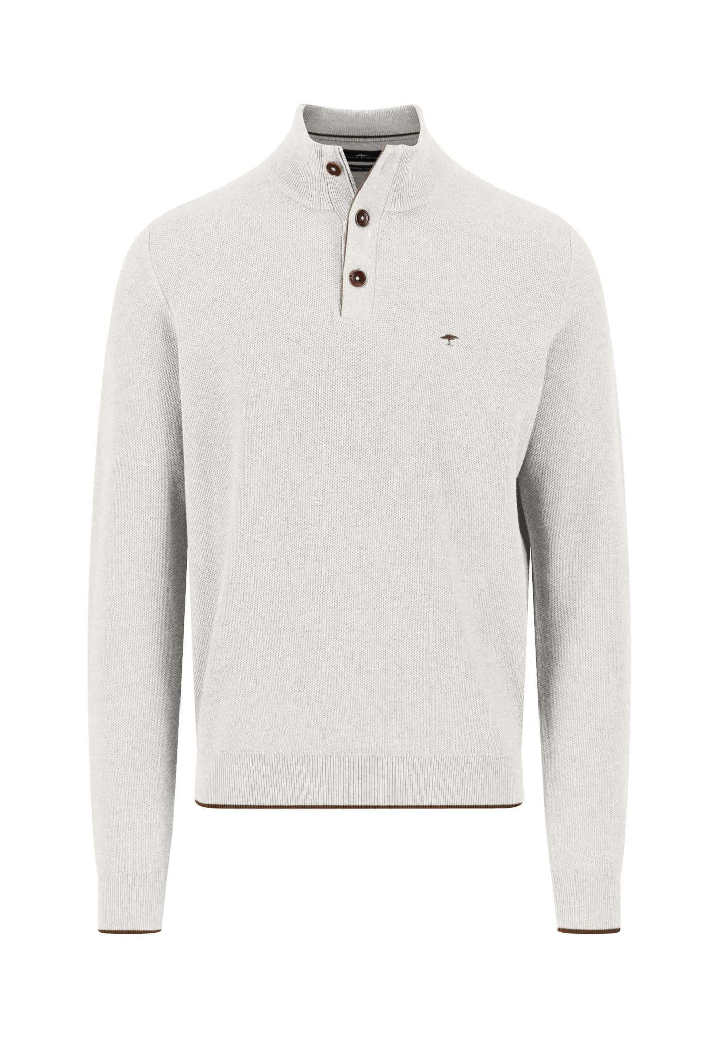 Pullover aus Baumwolle mit Knopfleiste und Stehkragen - Image 21