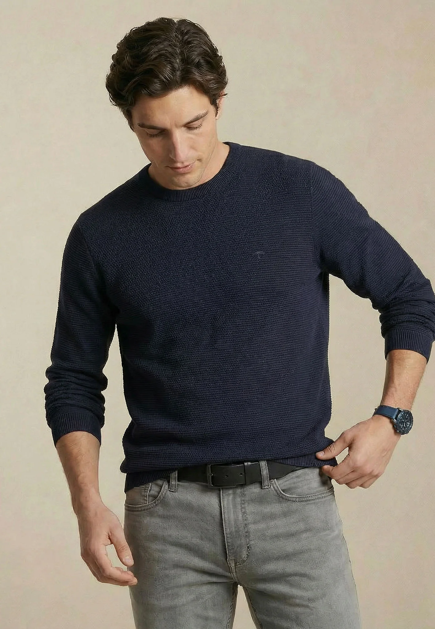 Pullover aus Baumwolle mit Rundhalsausschnitt – Air Cotton - Image 26