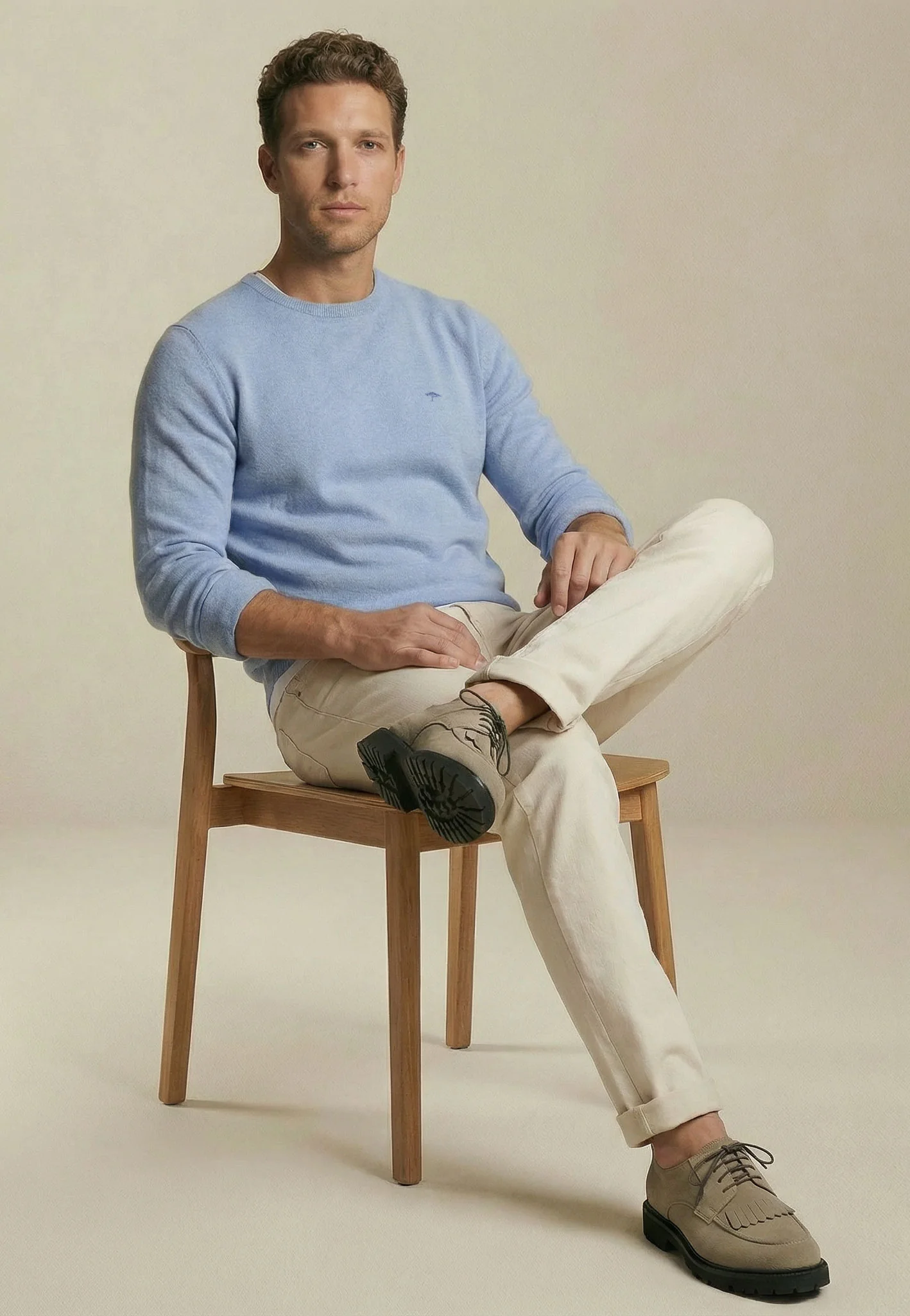 Pullover aus Baumwolle mit Rundhalsausschnitt – Air Cotton - Image 3