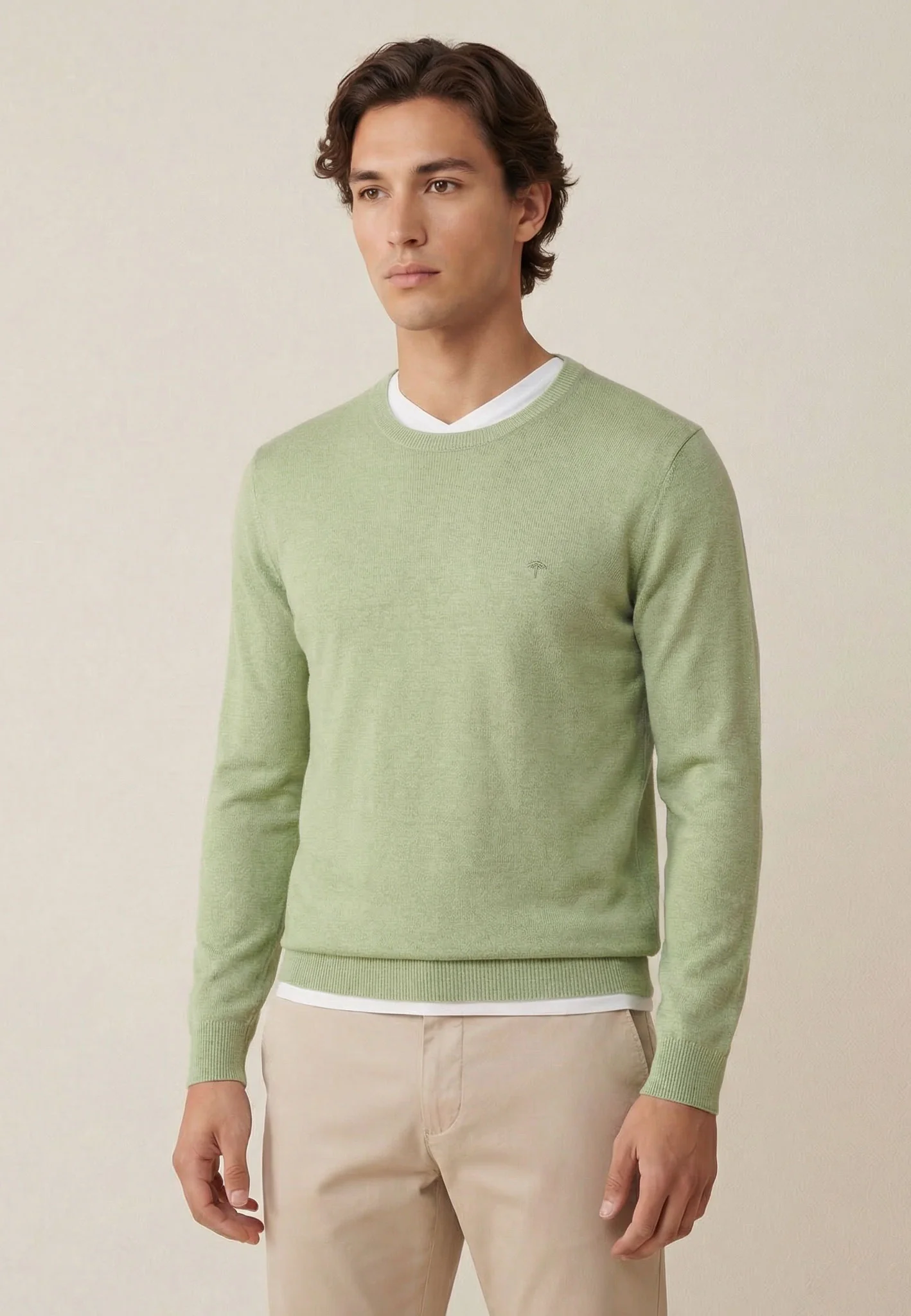 Pullover aus Baumwolle mit Rundhalsausschnitt – Air Cotton - Image 32